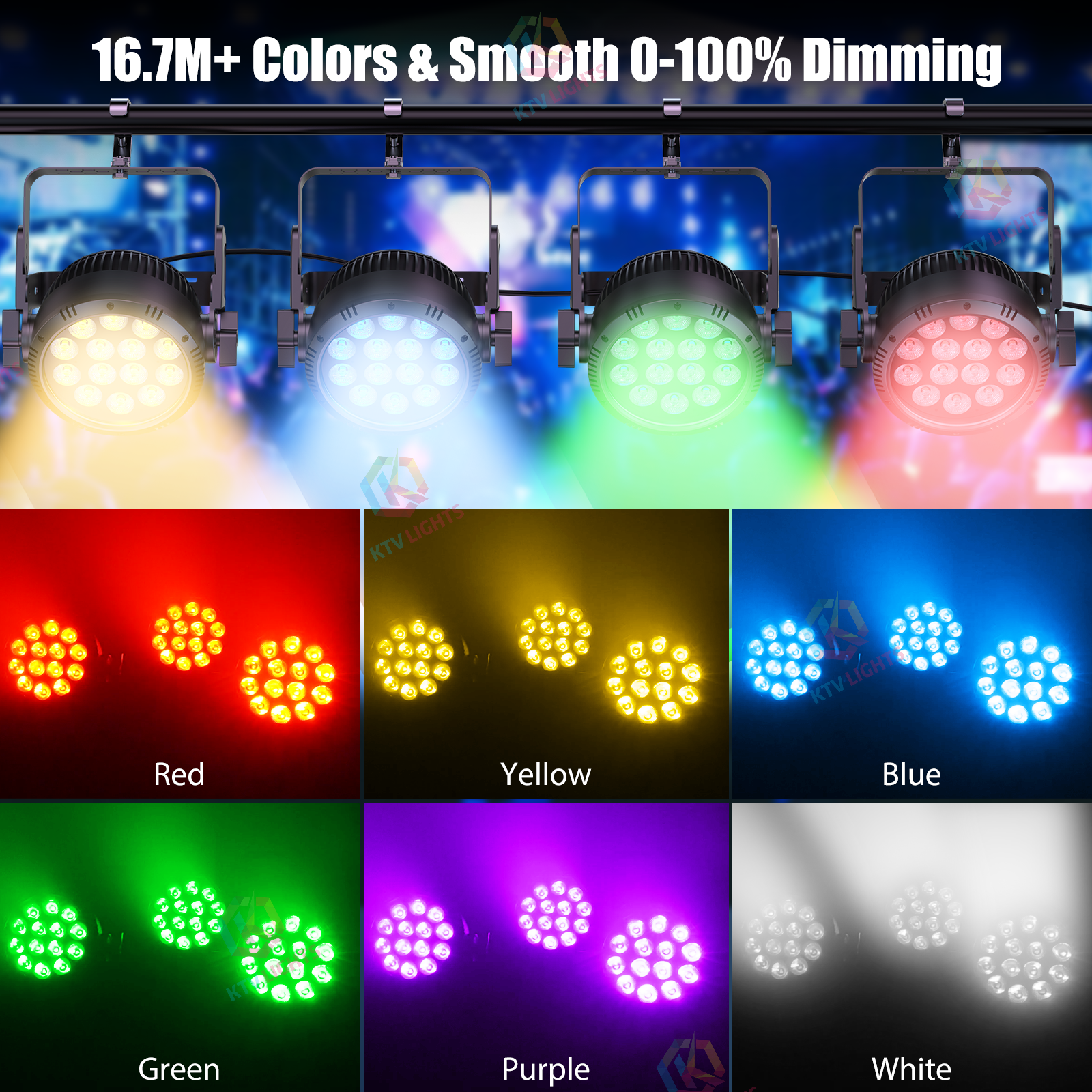 14x15w RGBW 4in1 Waterproof LED Par Light-P32