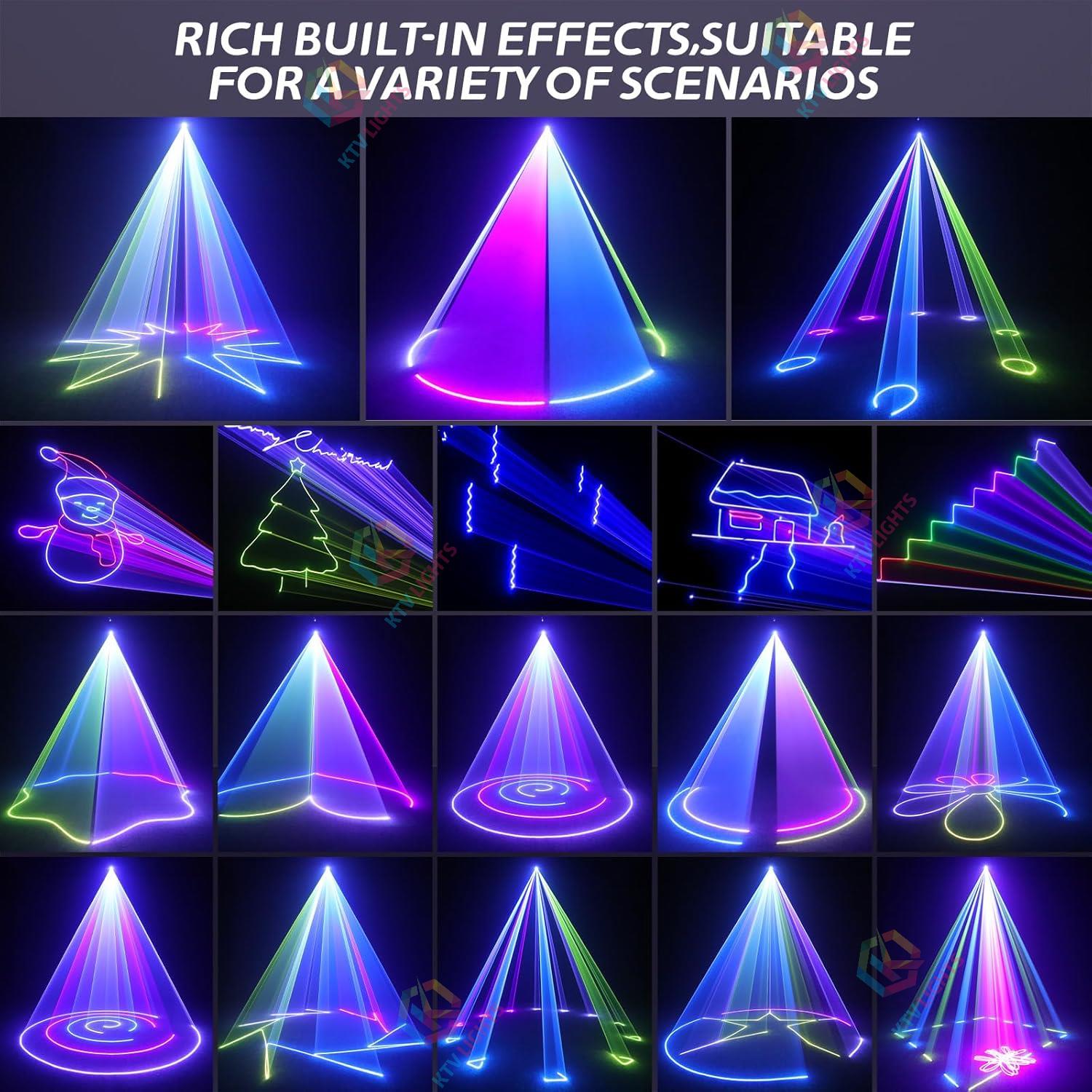 2w APP 3D Animation Party DJ RGB Laser Light - A33