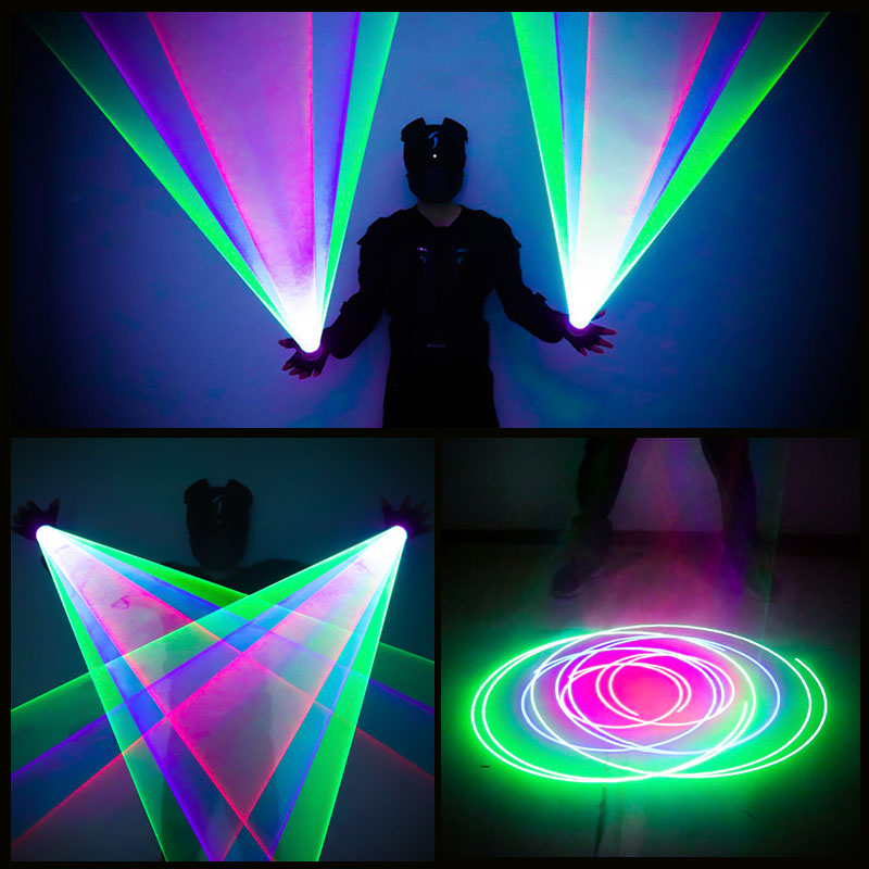 2-in-1 Party Performance Laser Gloves Set-M9
