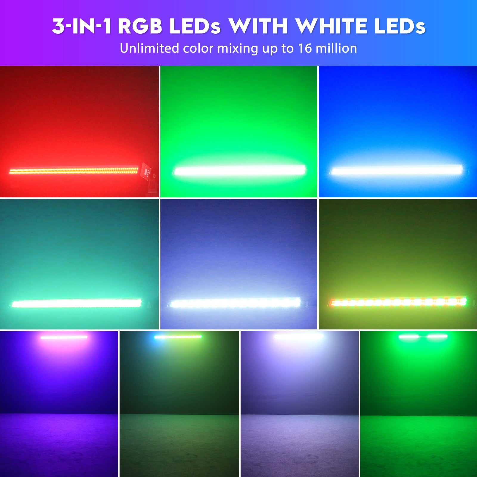 100W 336LED LED RGB Waterproof Wall Washer Light-X18