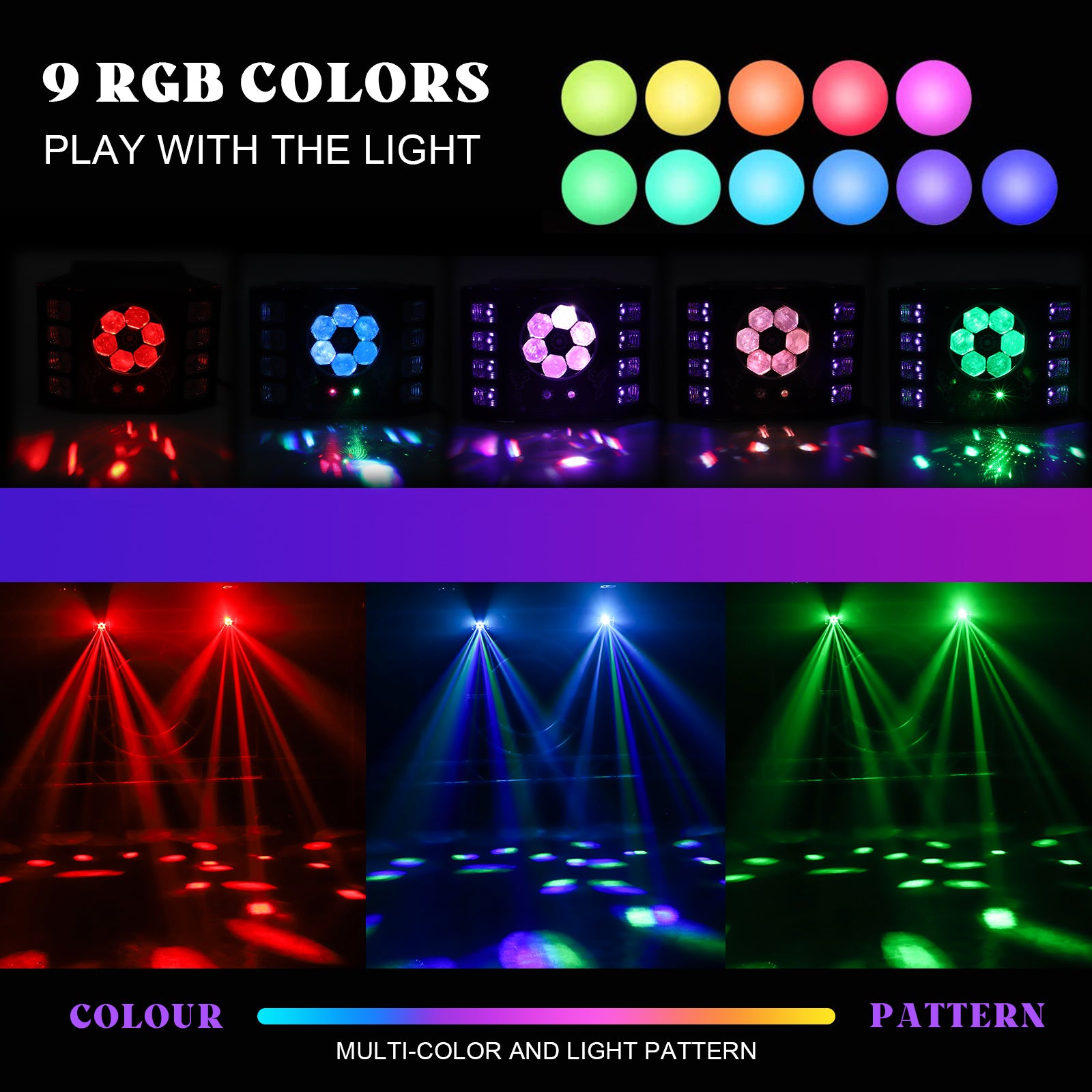 100W Bee Eye Strobe Stage Light 4-in-1 RGBW LED - E38