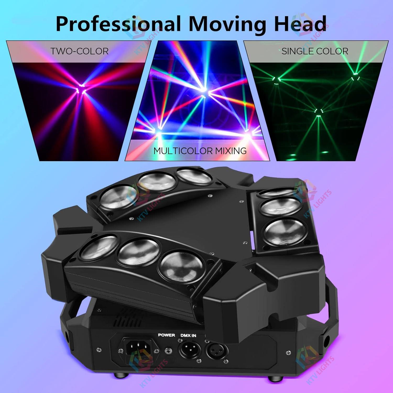 4-in-1 RGB Spider Moving Head Light-E26