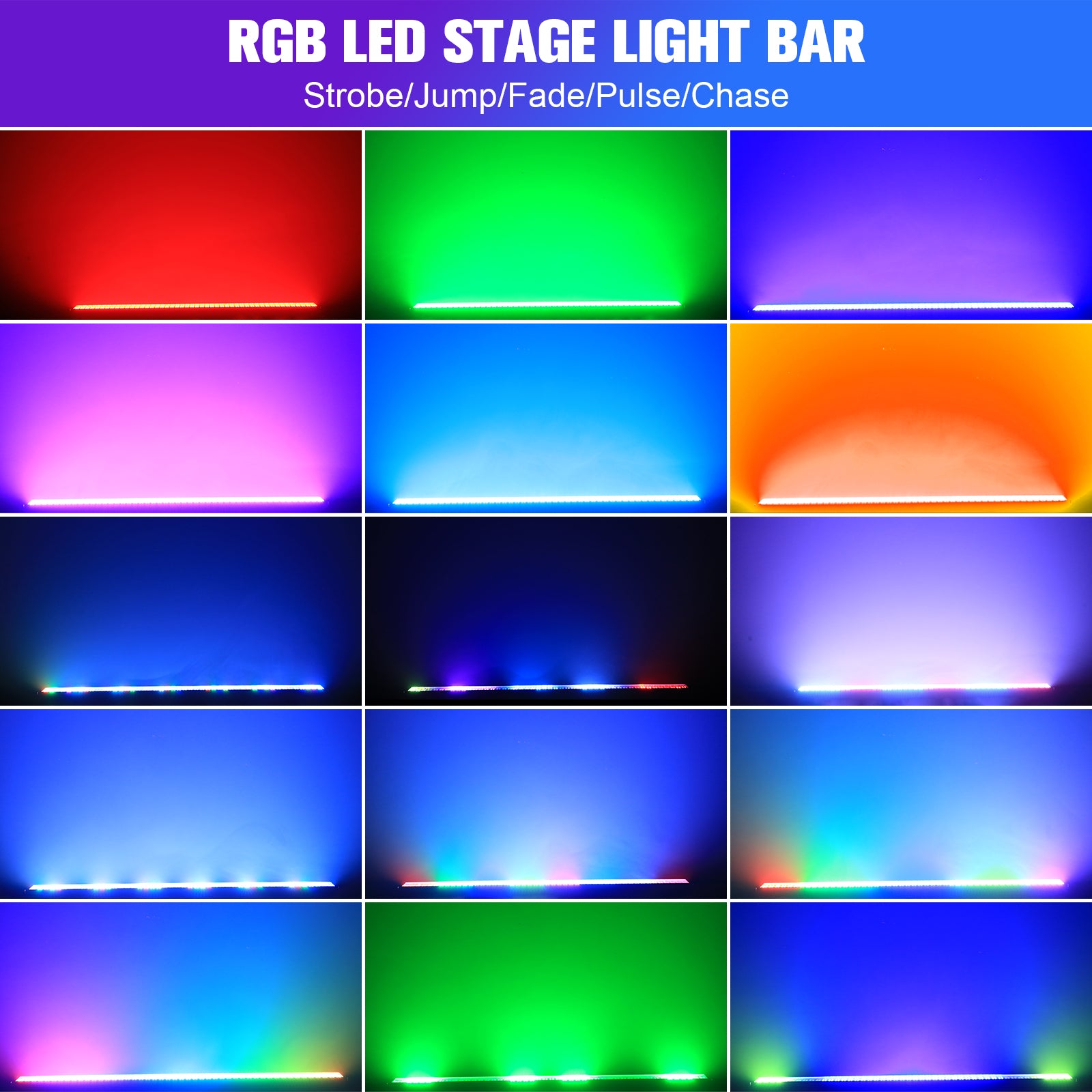 150W 768 LED RGB long strobe light wall washer-X8