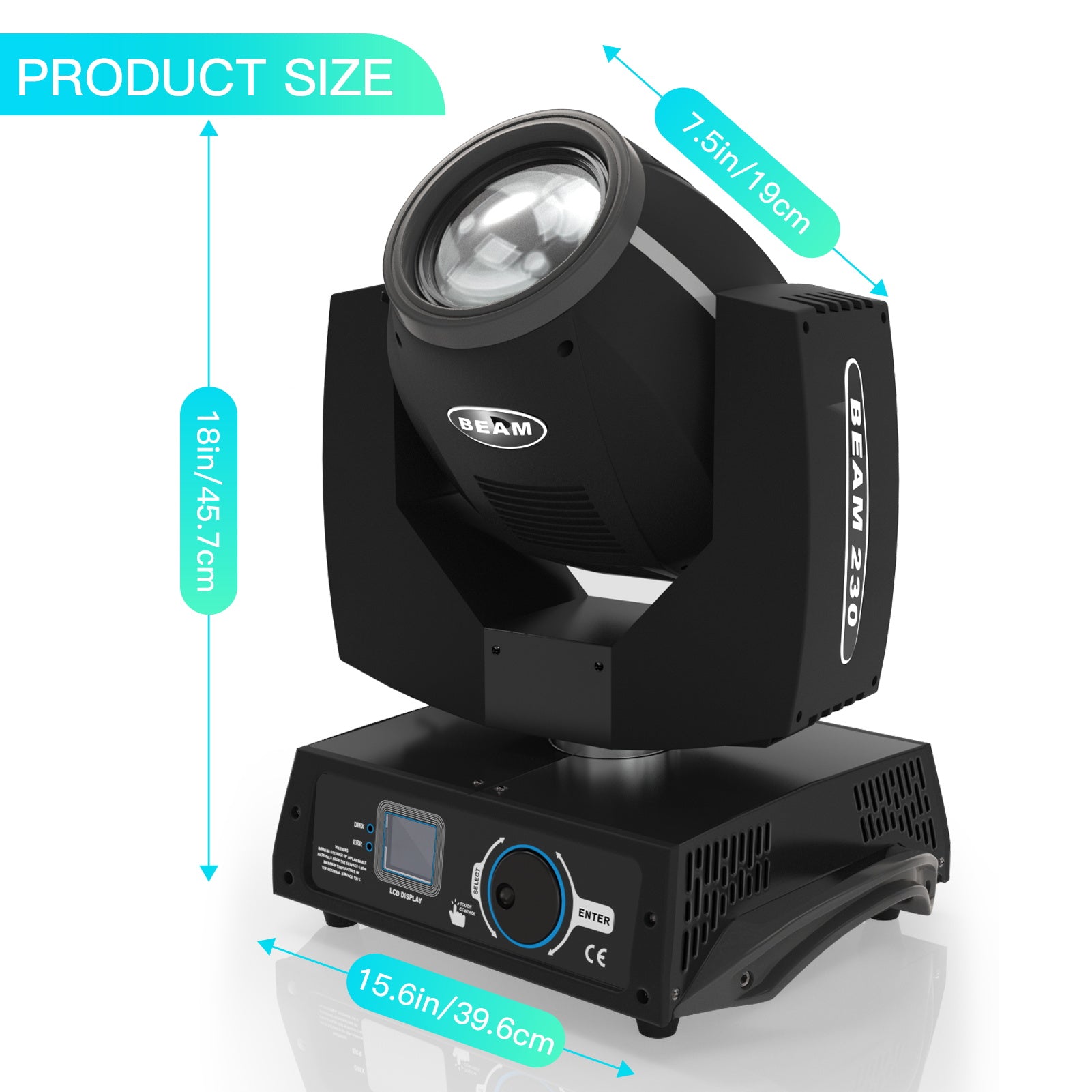 Professional 230W 7R Beam DMX LED Moving Head Light - E42