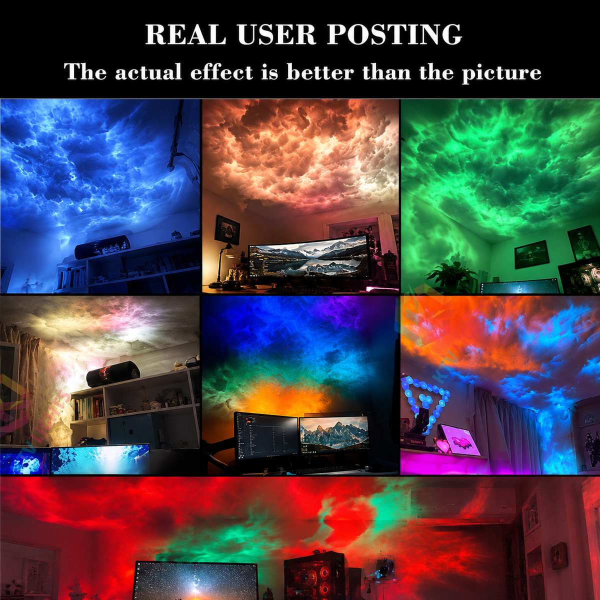 KTVLIGHTS DIY LED Thundercloud Lightning Decorative Light