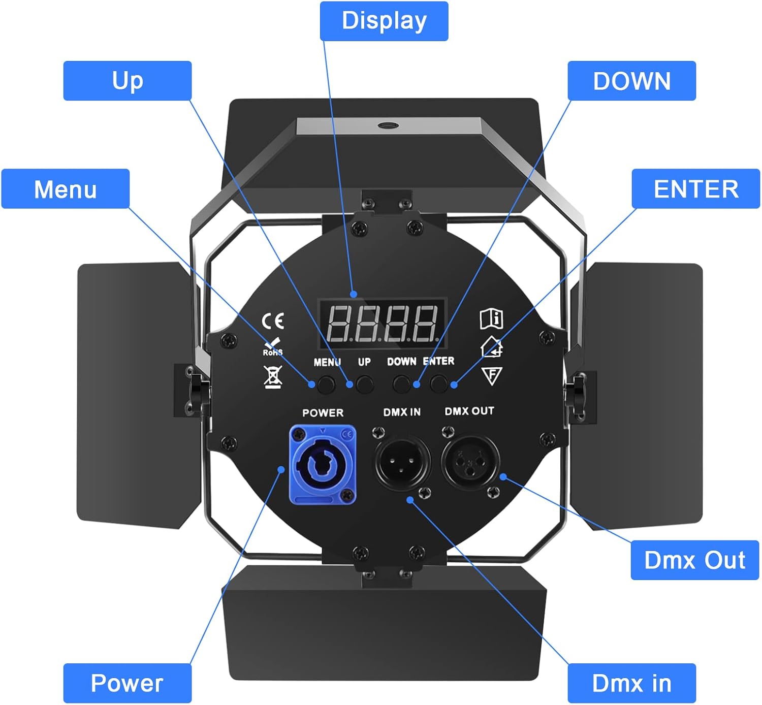 120W LED Stage Light with Barn Door-P5
