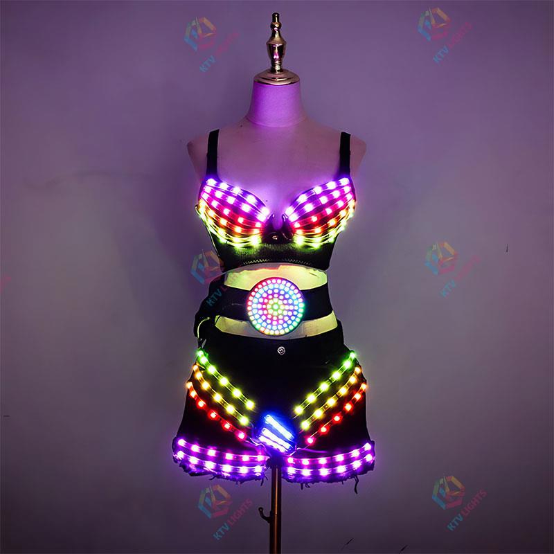 New LED Costume Light Up Bra-M20