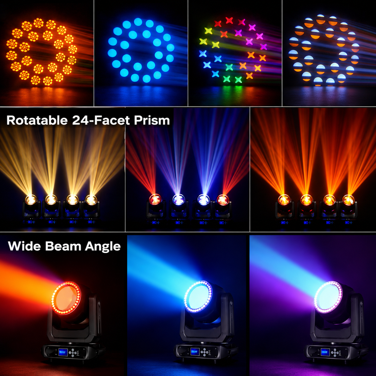 Powerful RGB Moving Head DJ Light for Party & Stage-E85