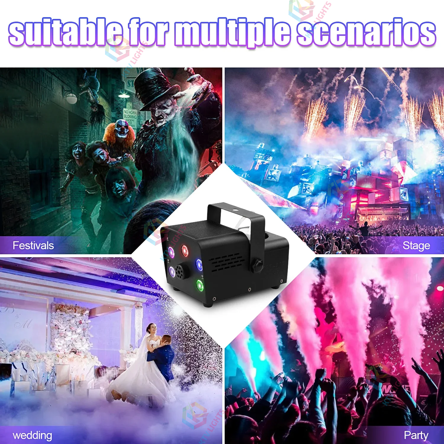 500W Colored Smoke Machine with Remote Control-Y4