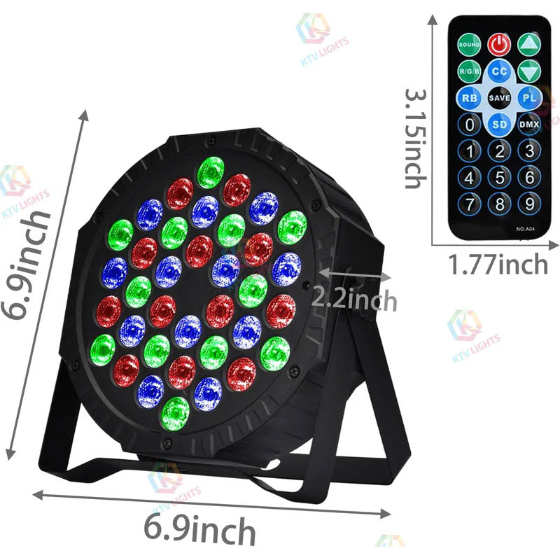 72W RGB Rechargeable Par Light-P10