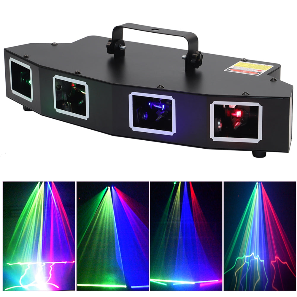 Four-hole RGB Laser Cube Laser Light - B3