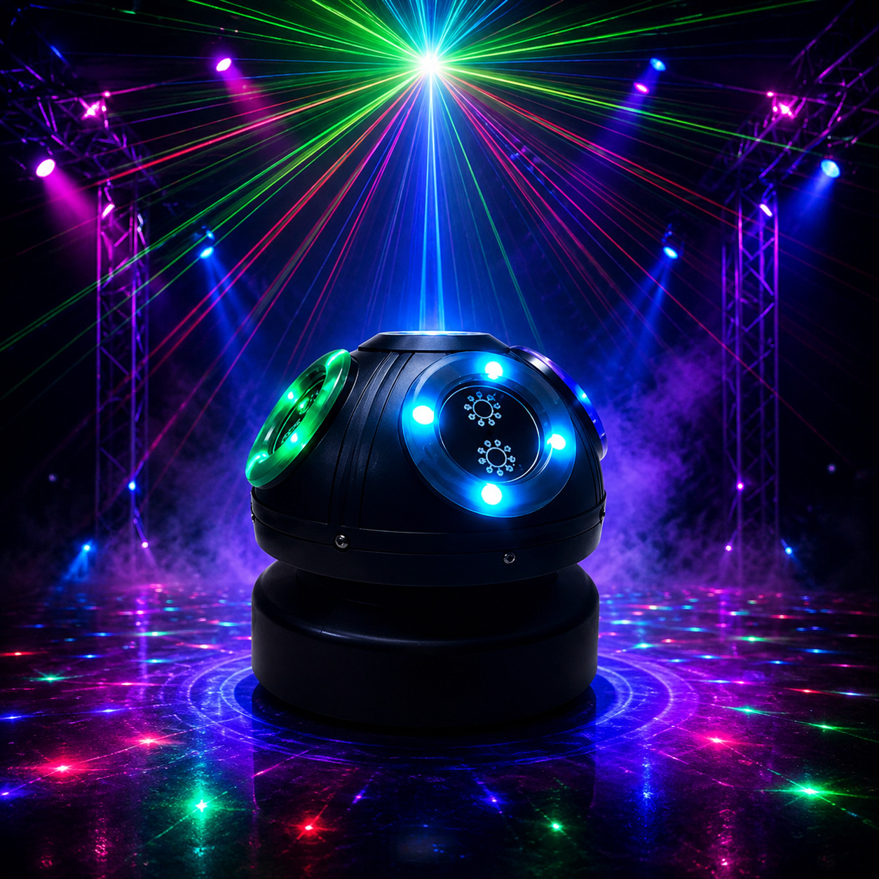 KTVLIGHTS Mushroom Laser Moving Head Light for DJs & Party Events-E13