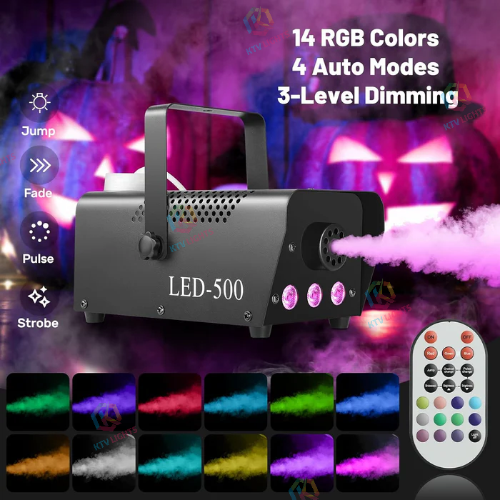 500W RGB Remote Control Smoke Machine-Y6