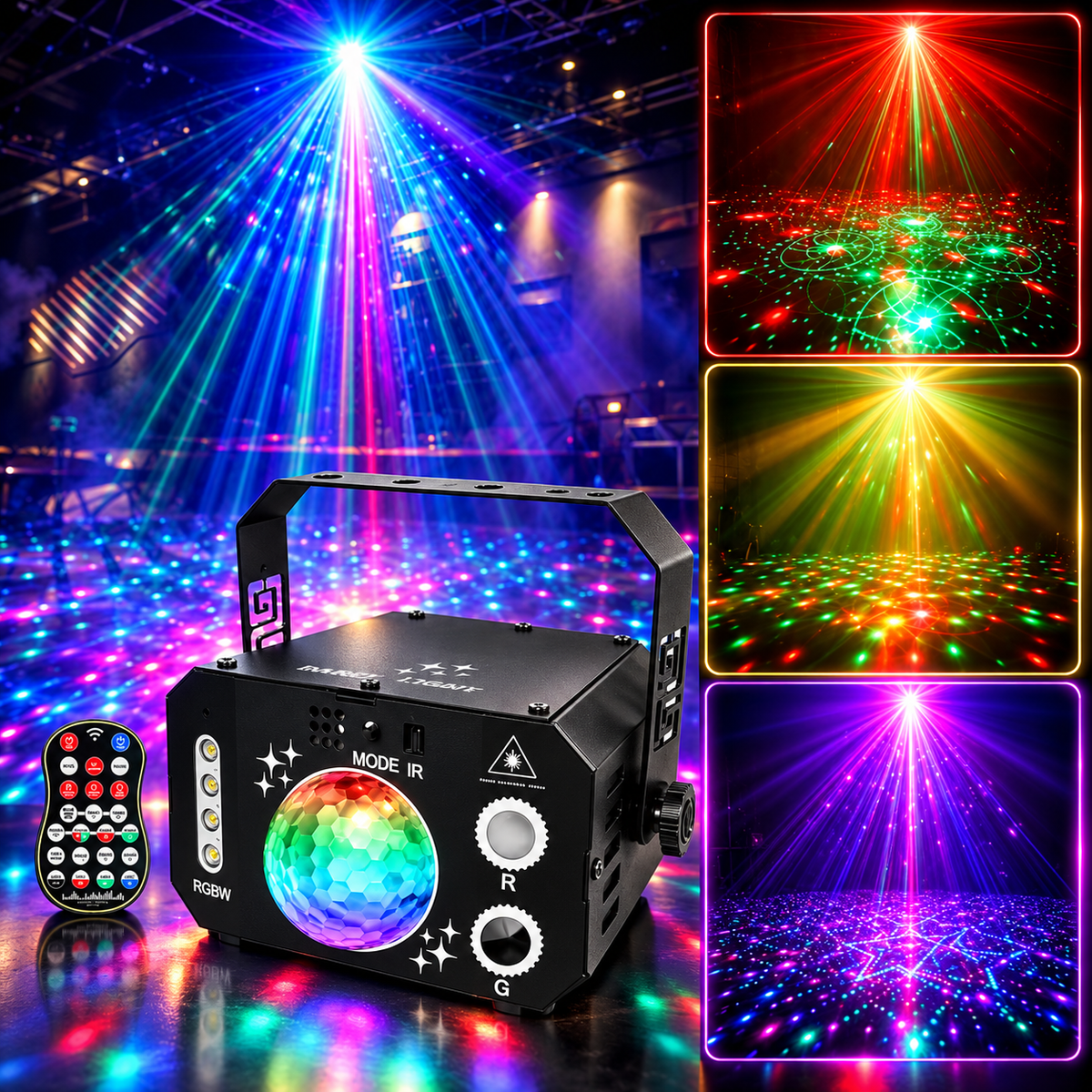 KTVLIGHTS USB Mini Party Laser Light-C12