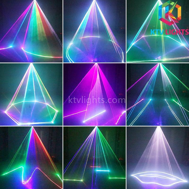 Animowane światło laserowe RGB drugiej generacji A1