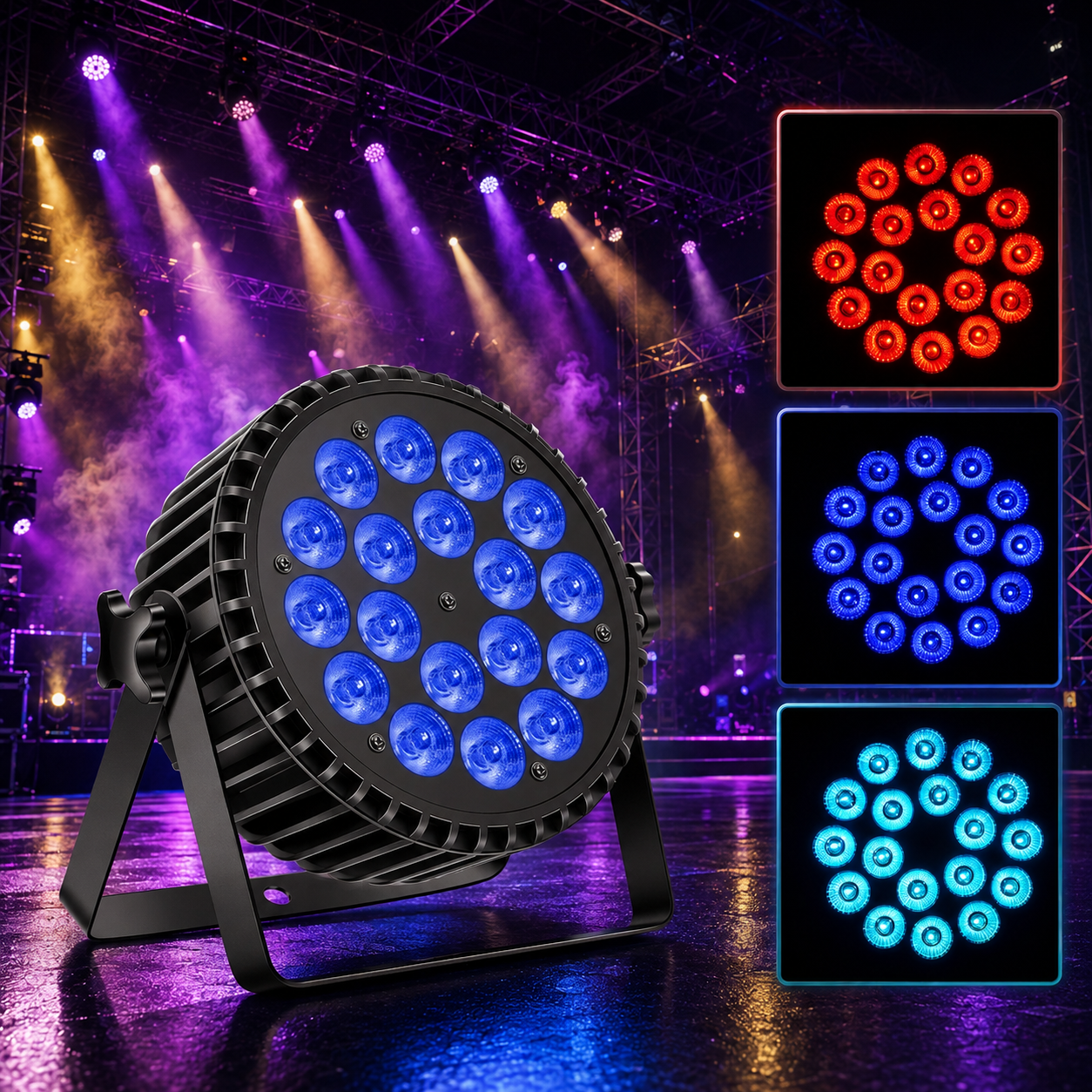 KTVLIGHTS 200W RGBW LED PAR Stage Light-P4