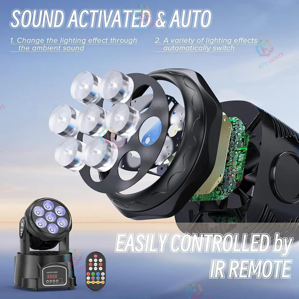 7x10W Moving Head Color Washing Light - P9