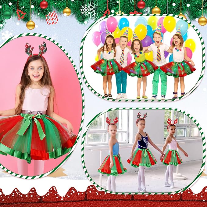 Halloween Pumpkin Led Light up Tutu Ballet Stage Show Kindergarten Skirts-M53