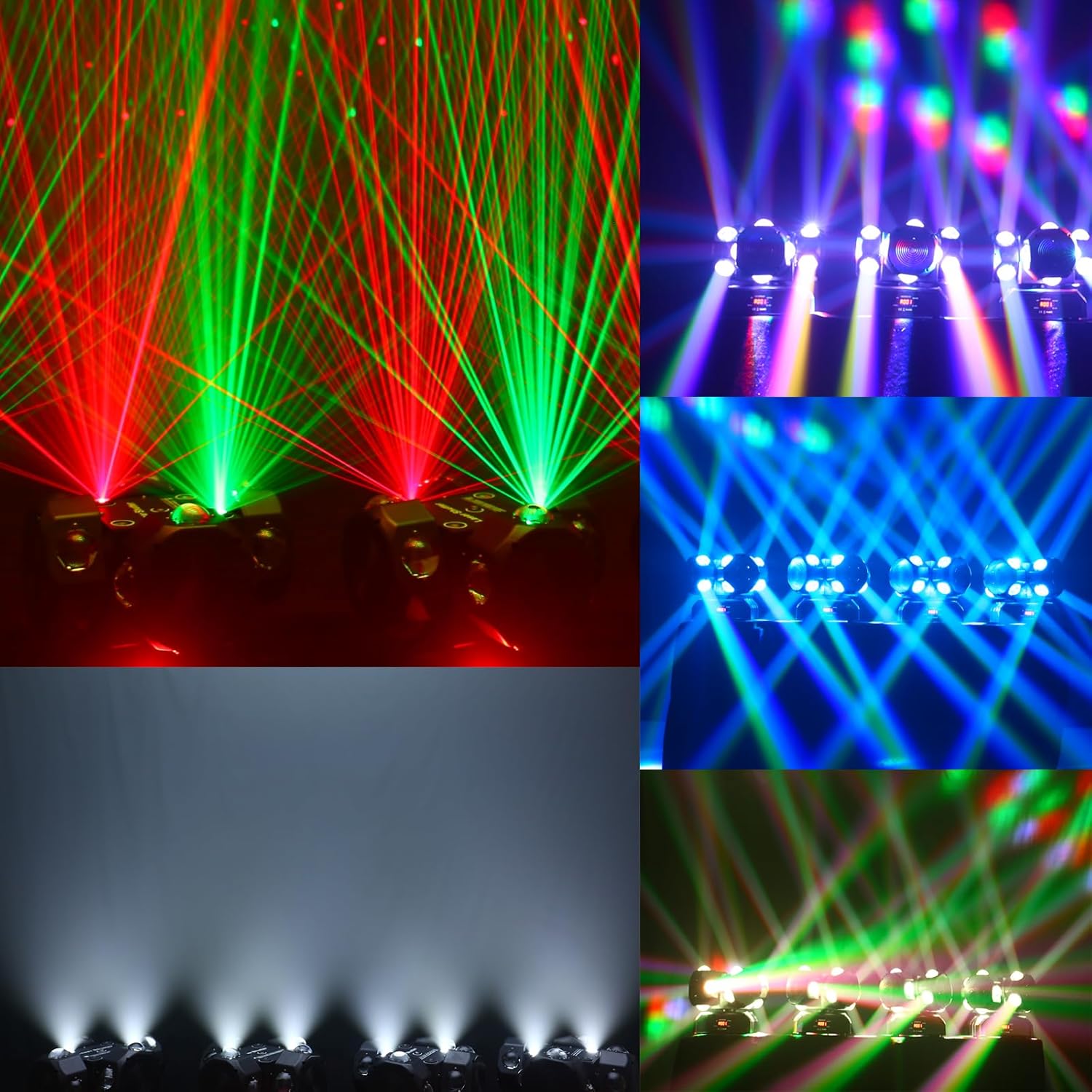 16-Piece 200W RGBW DMx512 Disco Moving Head Light - E49
