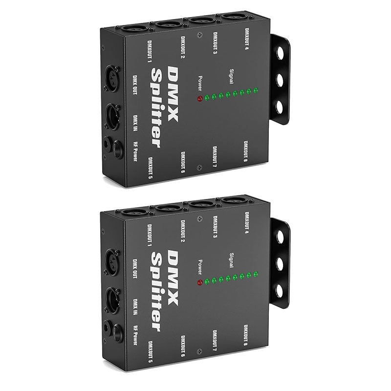 8-Way Isolated DMX512 Splitter Amplifier