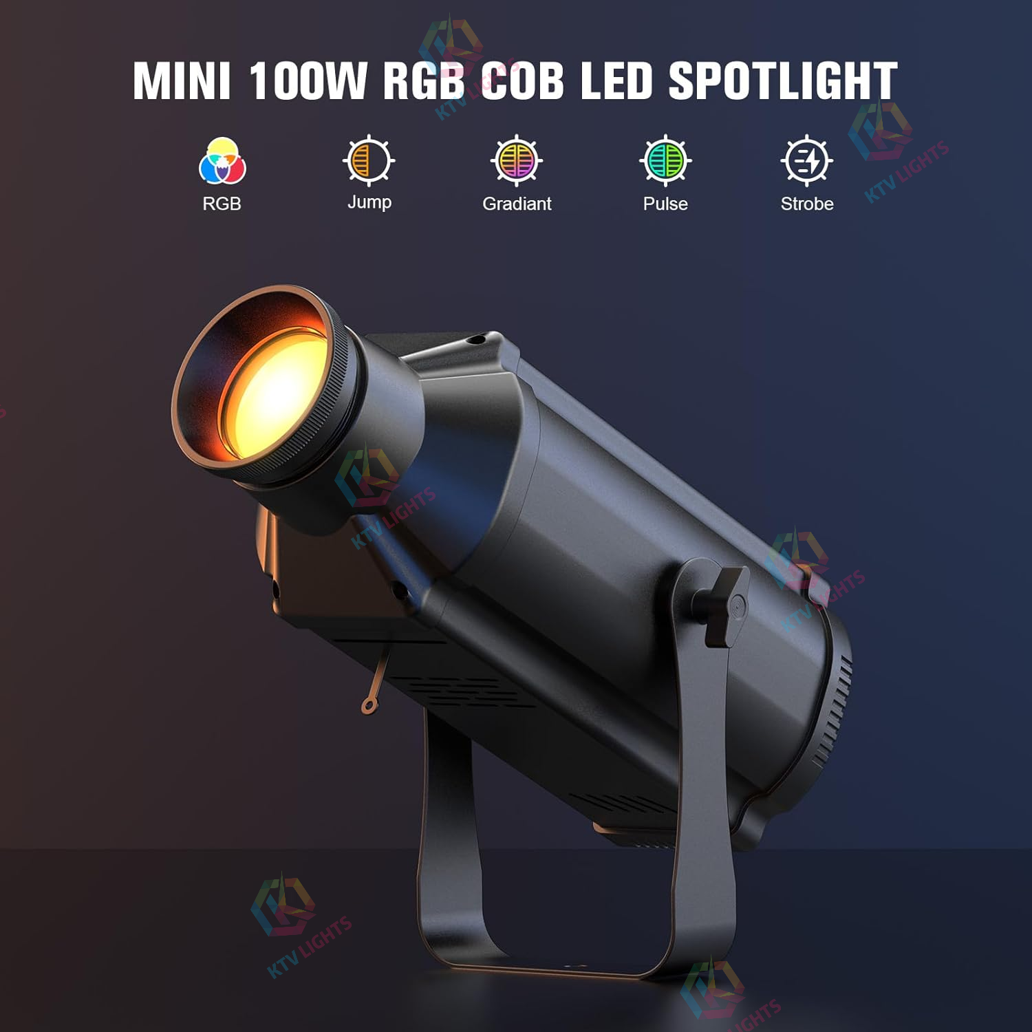 Mini Holofote LED de Feixe Branco Quente 3W-J3