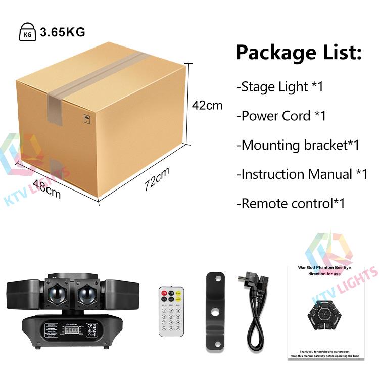 New 4-in-1 War God Moving Head Light-E56