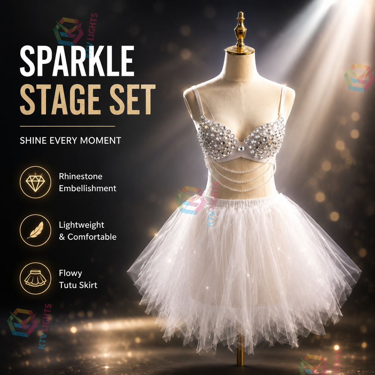 KTVLIGHTS Pixel LED Clothing for Rave Parties & Music Festivals- M36