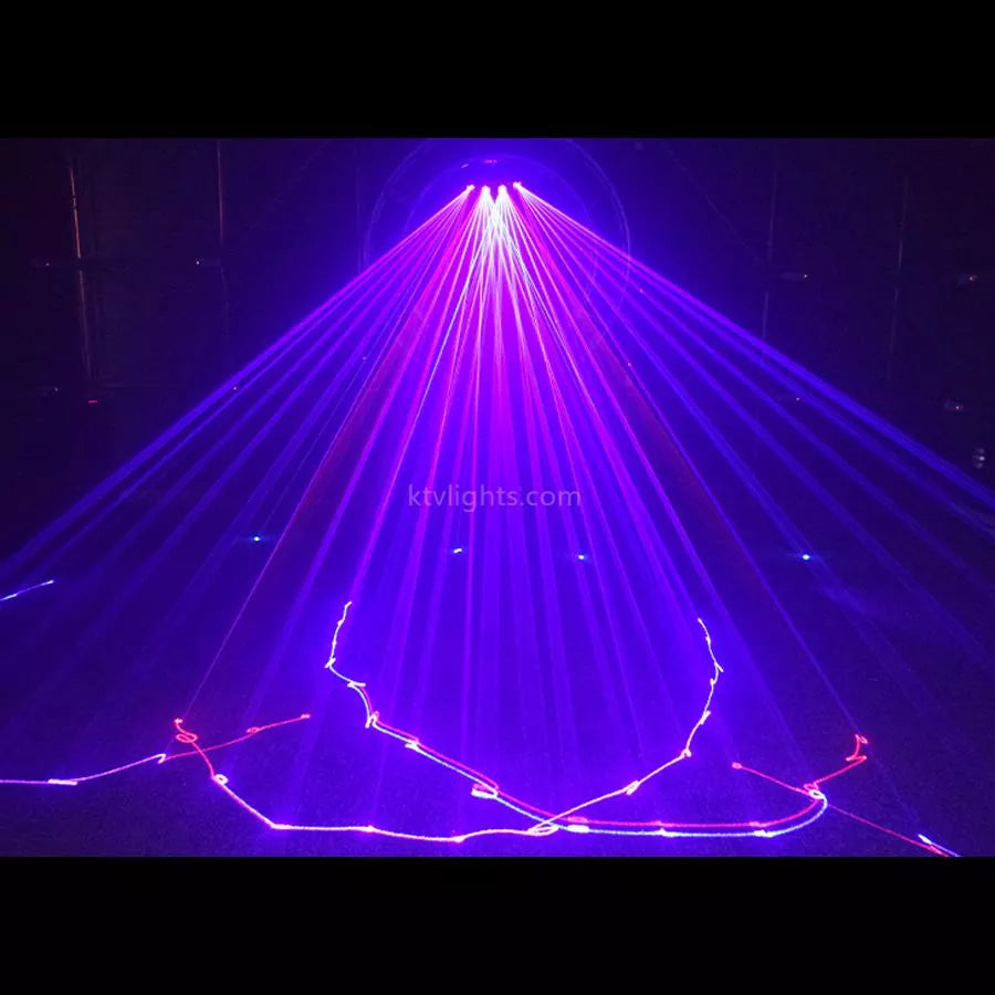 4-hole RGB scanning laser light DMX stage light-B25