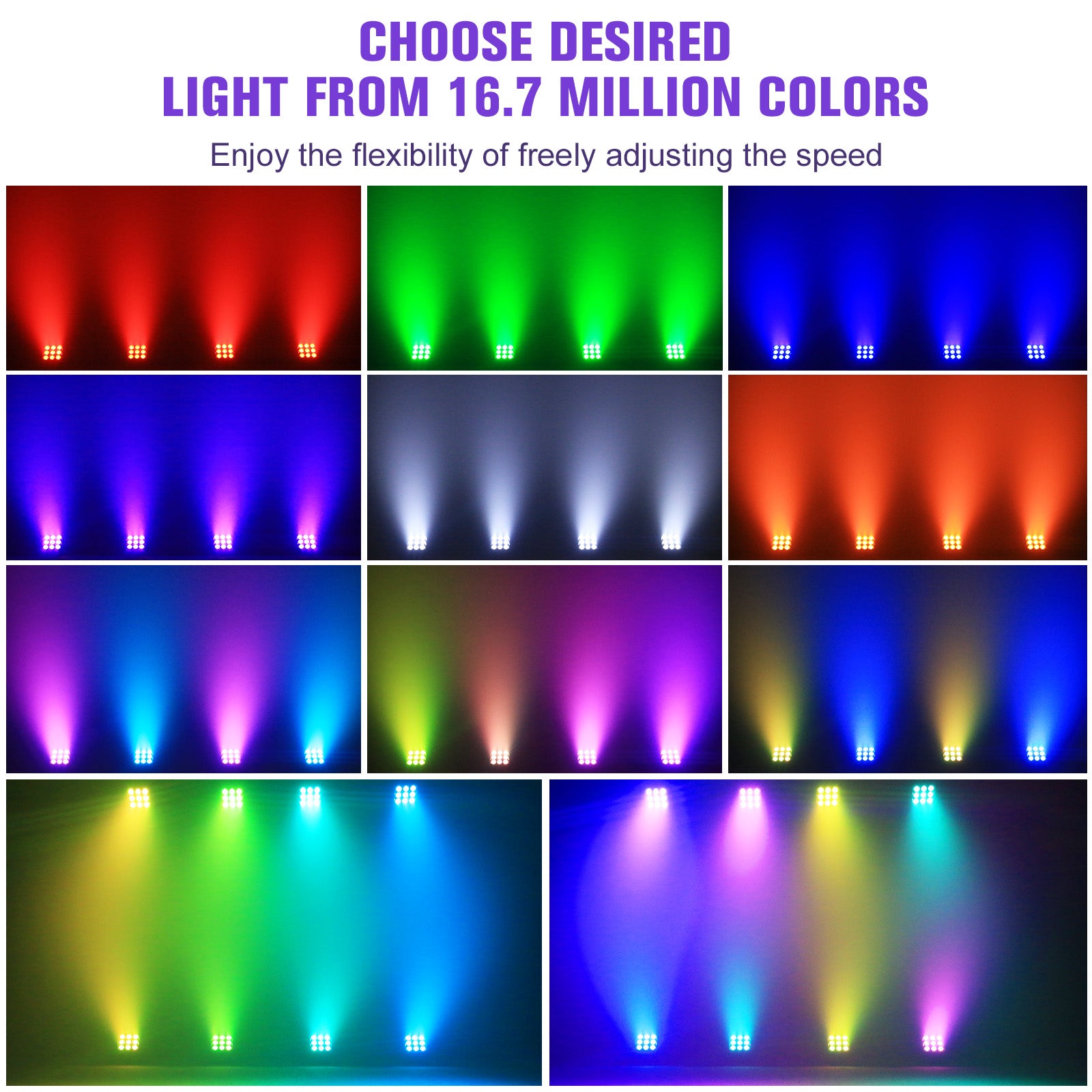 54W DMX6in1 RGBWAUV Rechargeable Stage Light-P25
