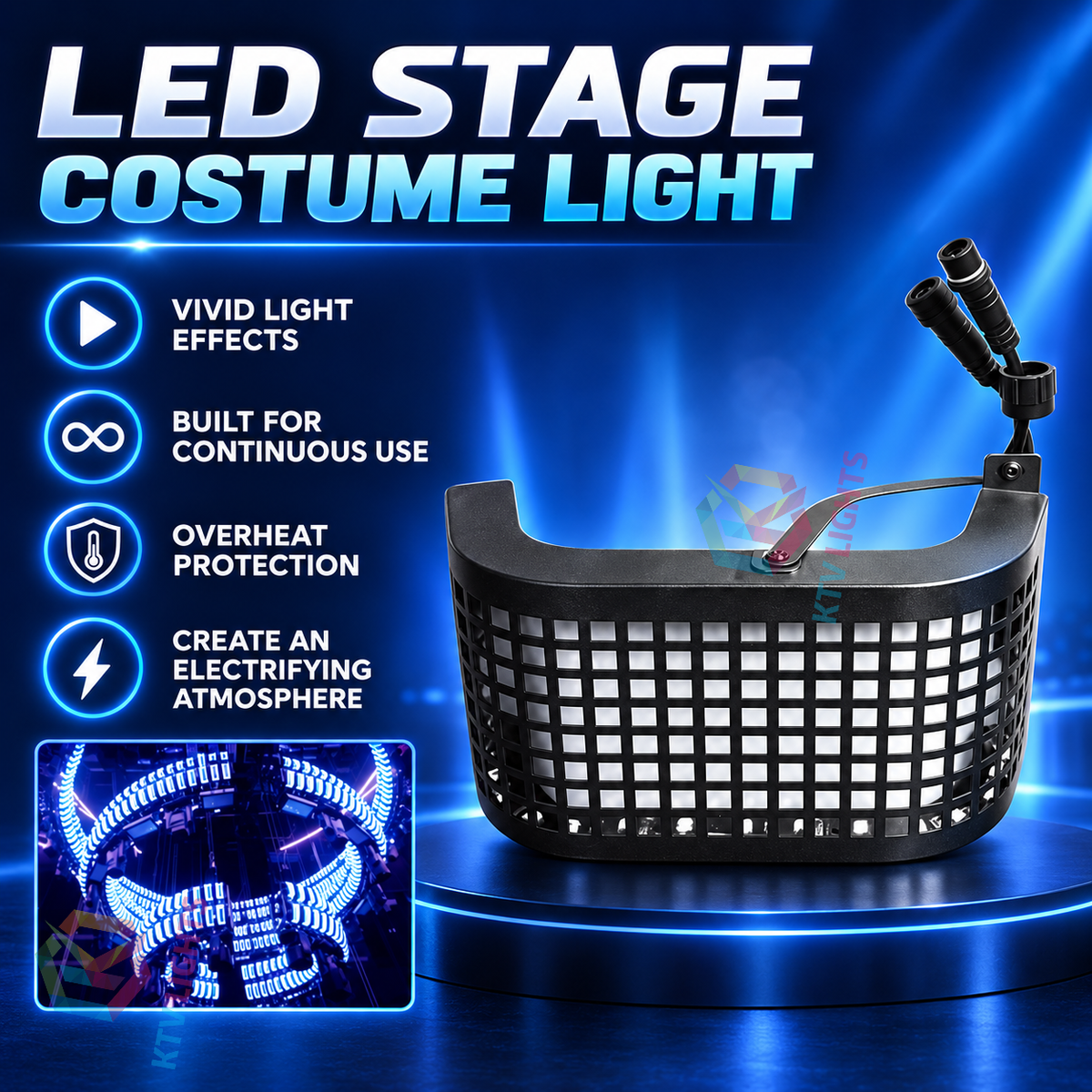 KTVLIGHTS RGB LED Matrix Backdrop Light, DMX & Art-Net-X29
