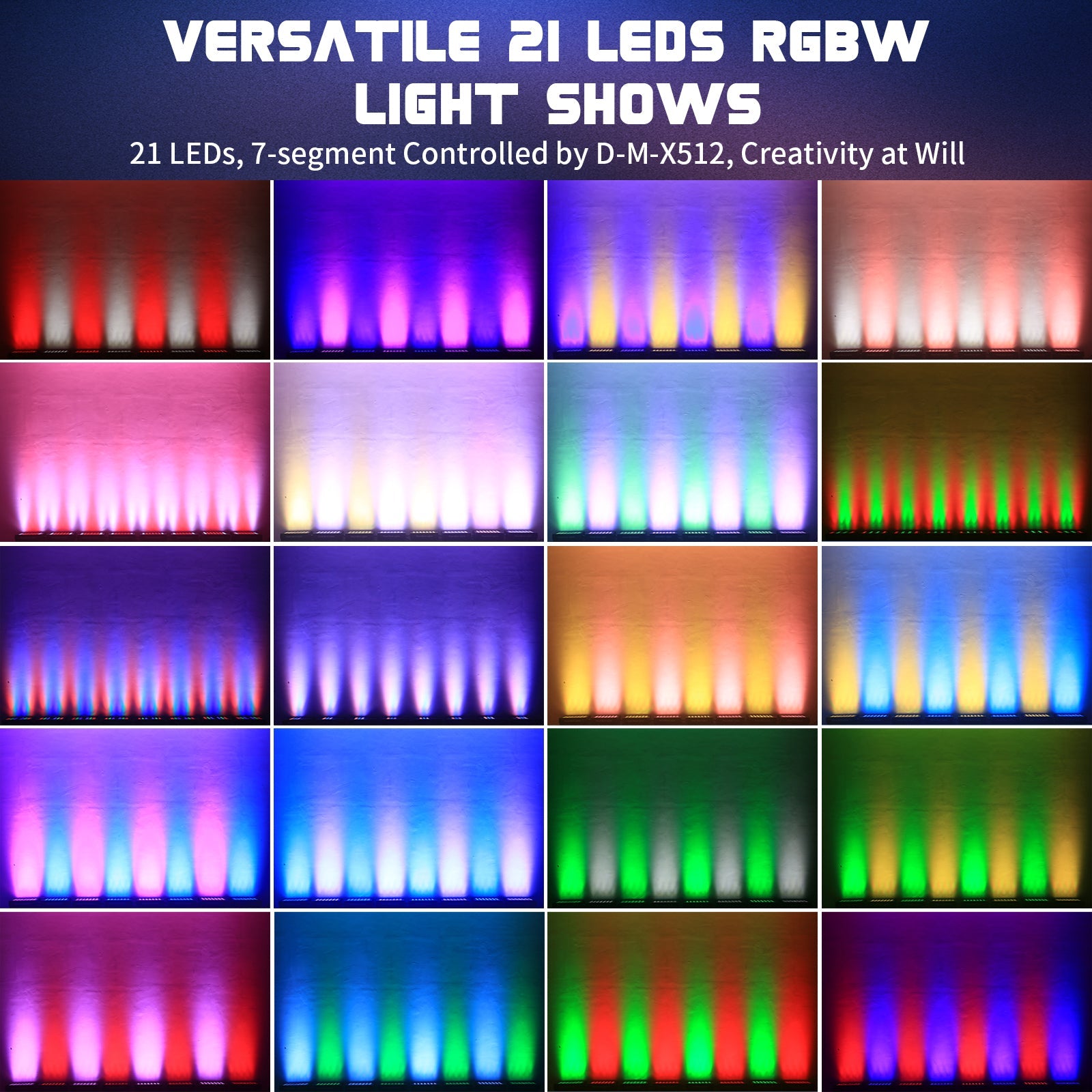 Full color 21X15W RGBW 4-in-1 matrix floodlight-X2