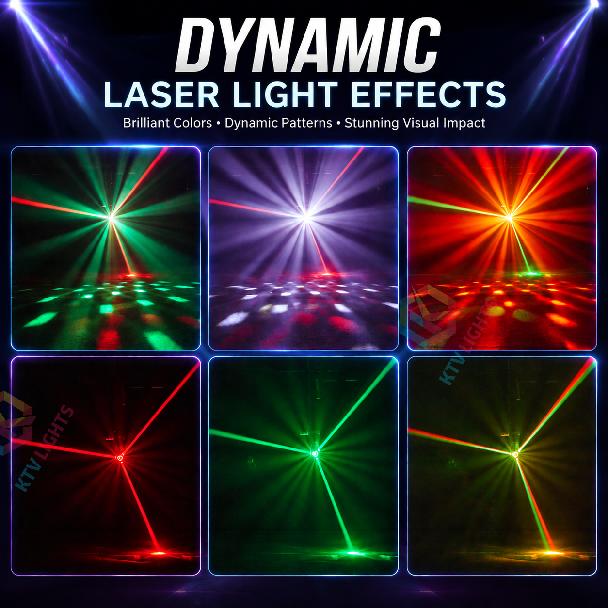 KTVLIGHTS Mini moving-head stage light suitable for DJ parties and various events-E92