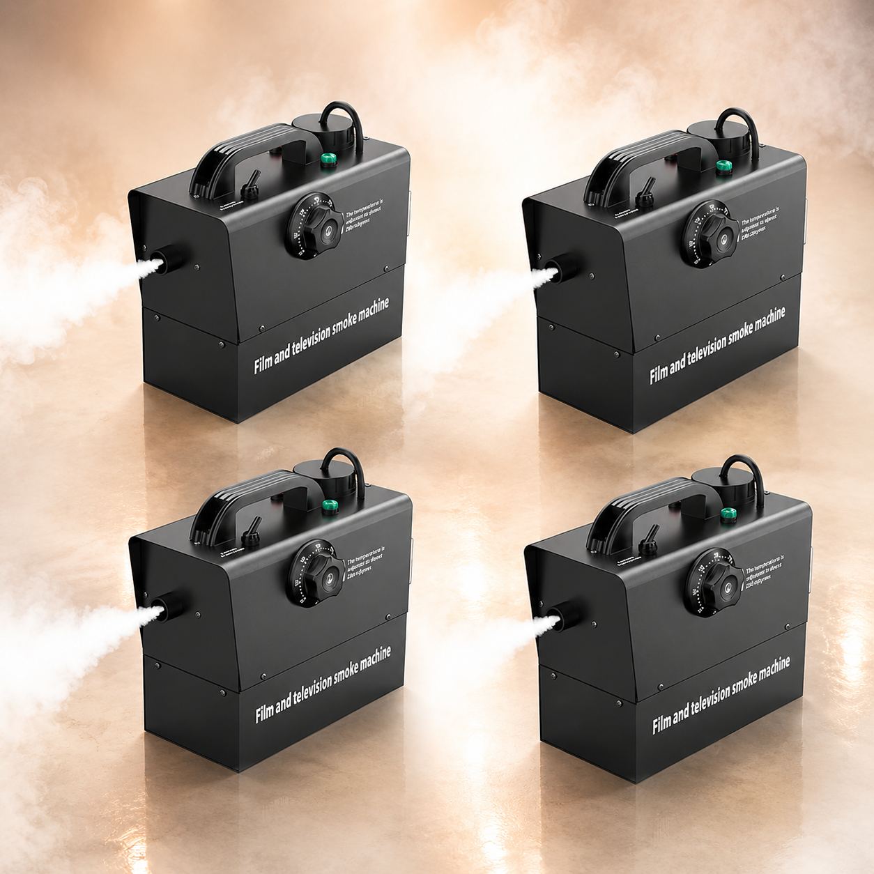 KTVLIGHTS 400W Mini Remote Control Rechargeable Smoke Machine-Y17