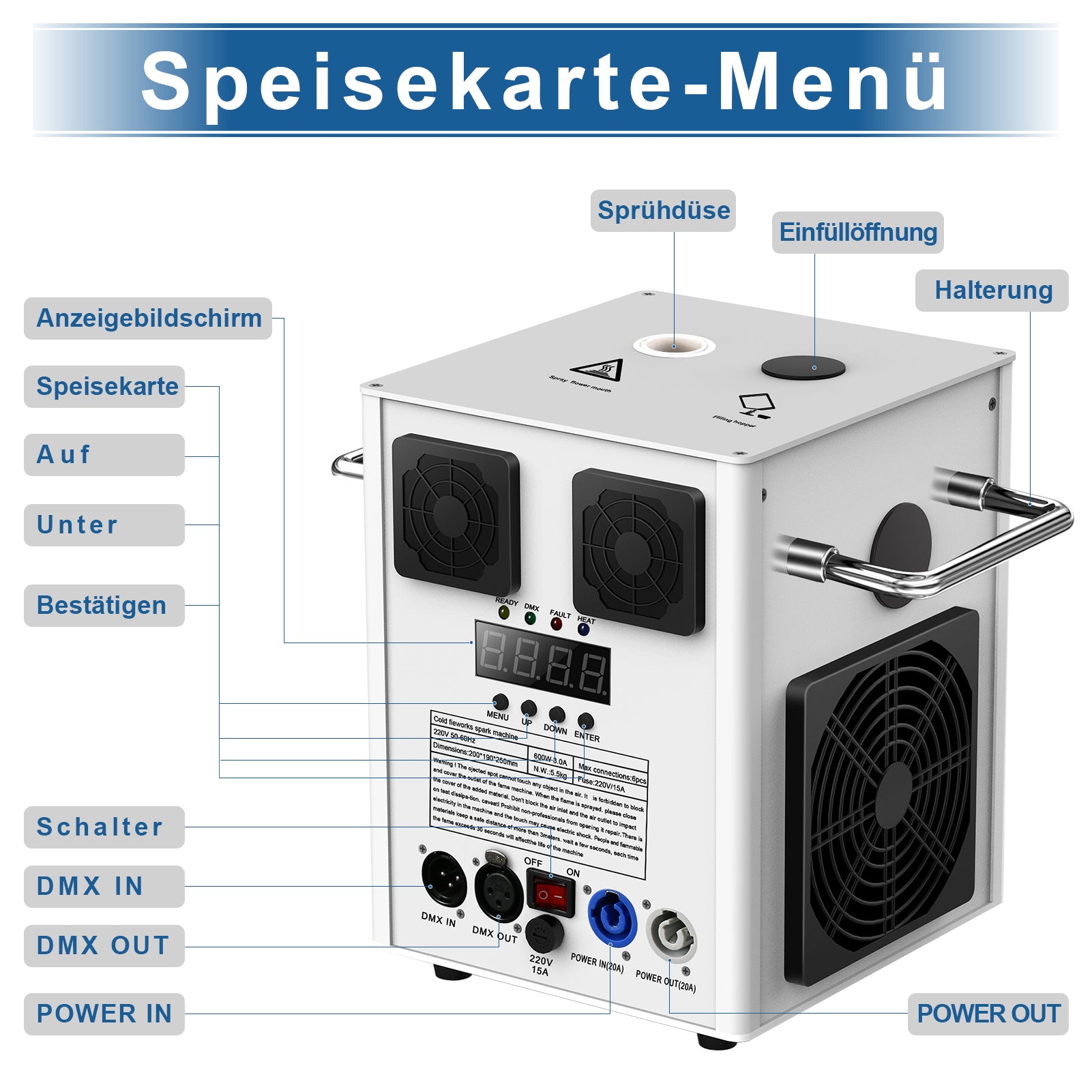 Fireworks fountain machine cold spark machine-H1
