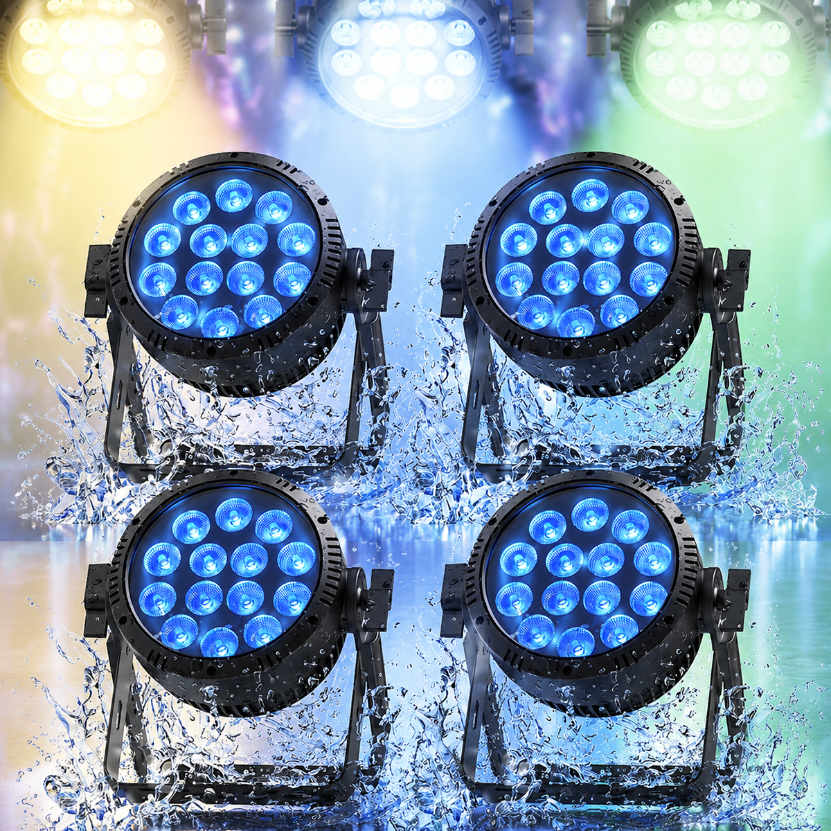 KTVLIGHTS 14x15W RGBW 4-in-1 Waterproof LED PAR Light-P32