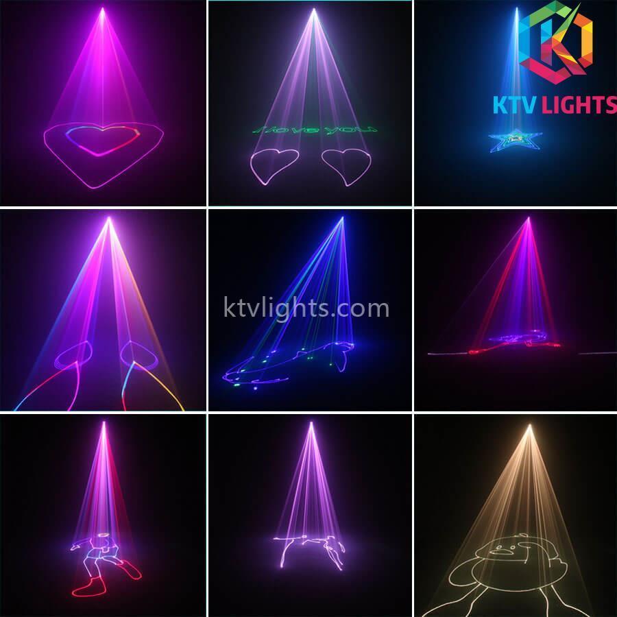 Luz láser animada con aplicación Bluetooth, logotipo/animación/texto DIY-A3