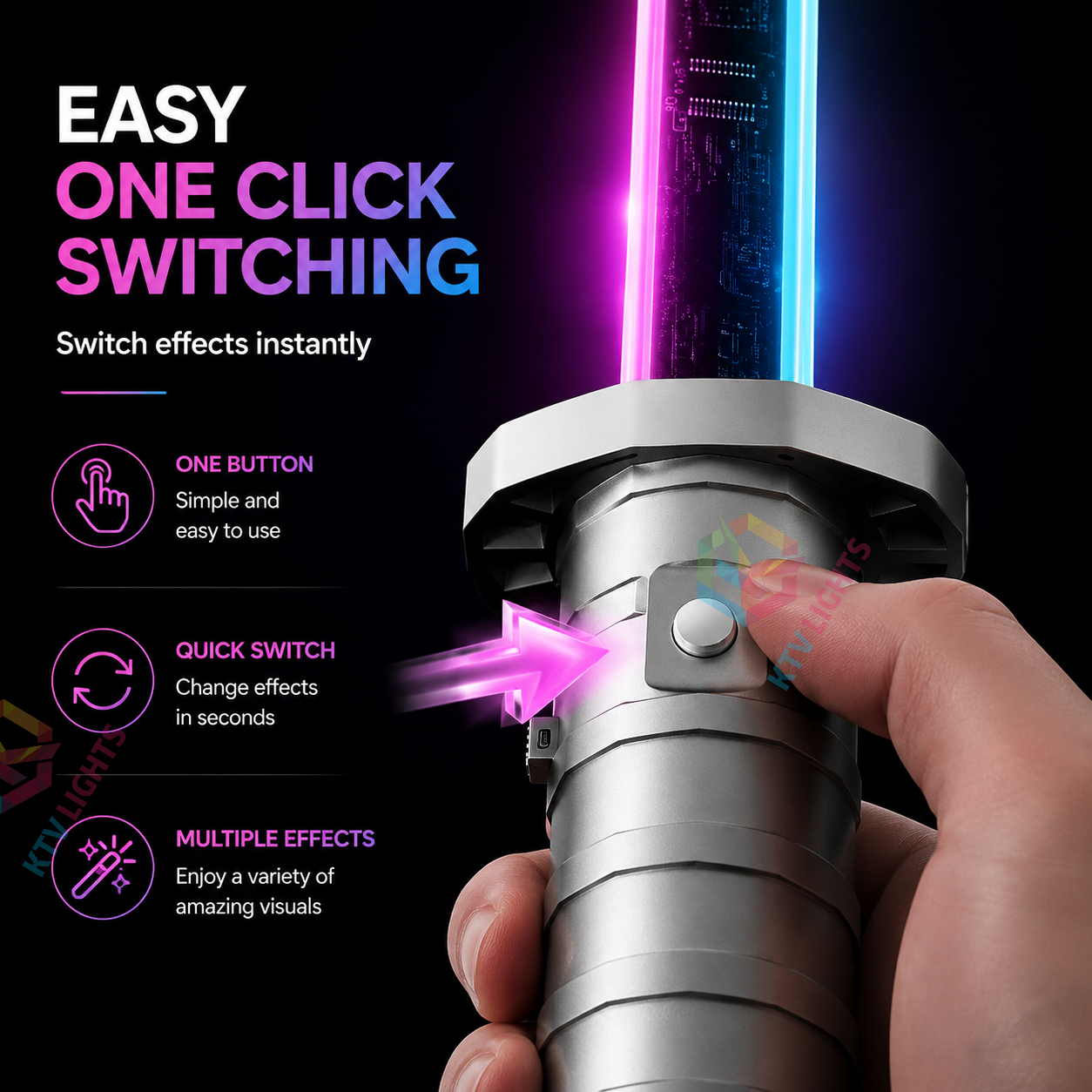 KTVLIGHTS DIY Glow Sticks for Concerts, Parties & Festivals-M34