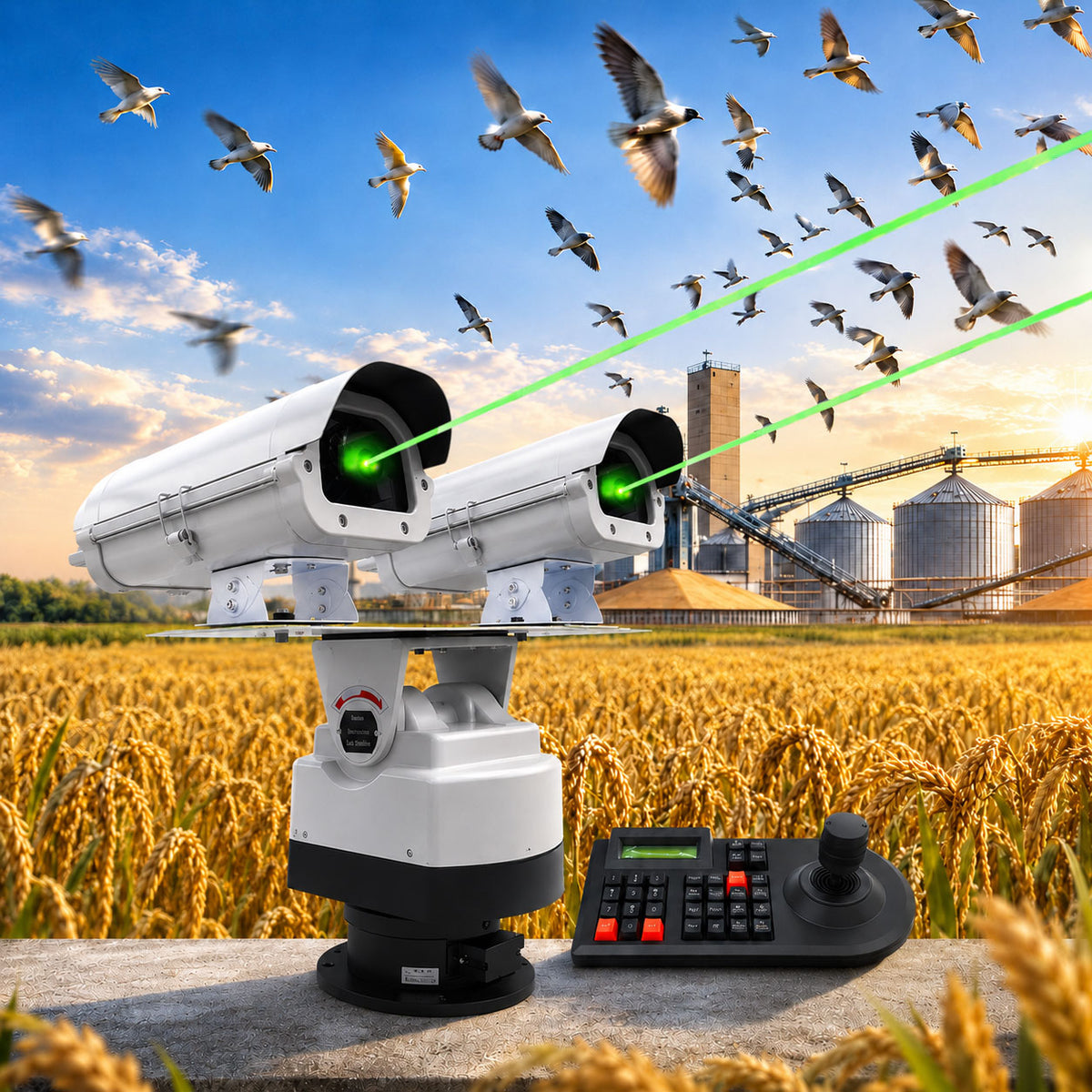 Dual-head outdoor bird and animal repellent laser light - B55
