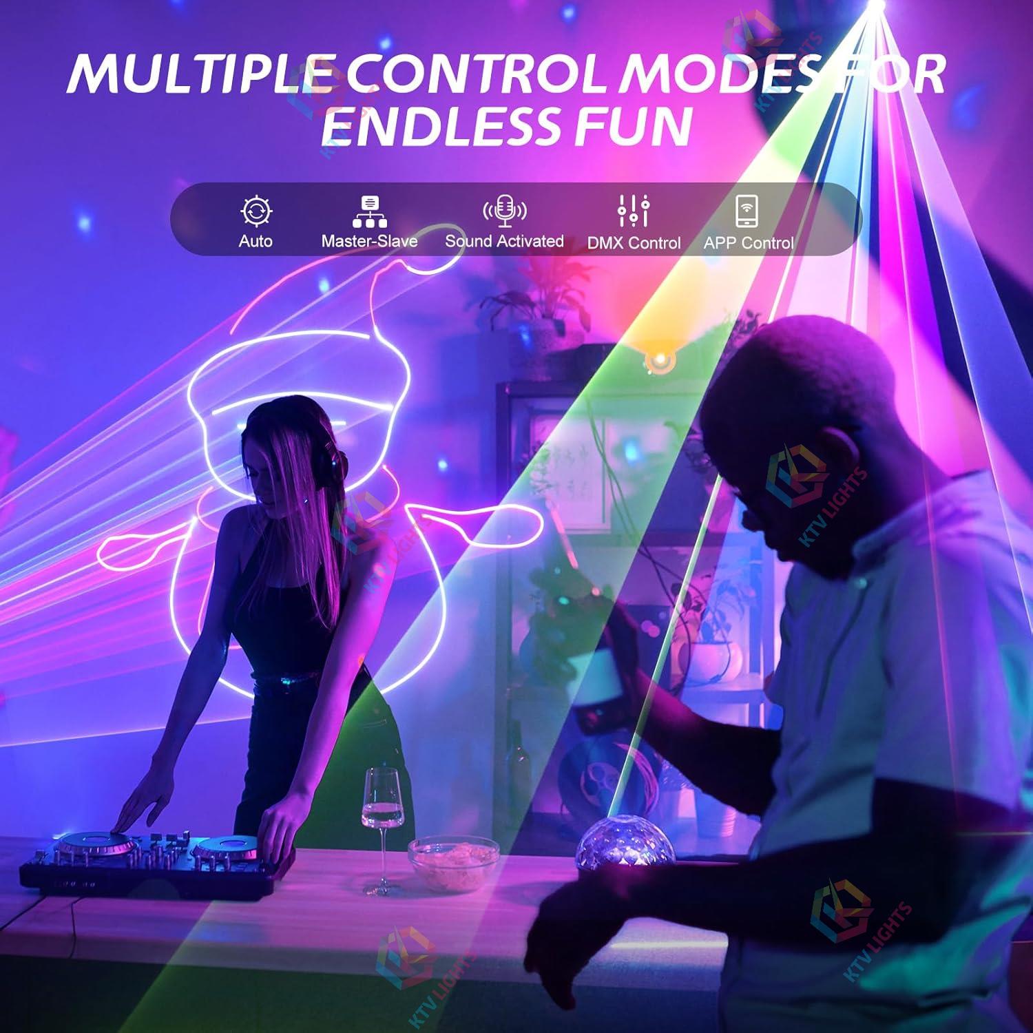 2w APP 3D Animation Party DJ RGB Laser Light - A33