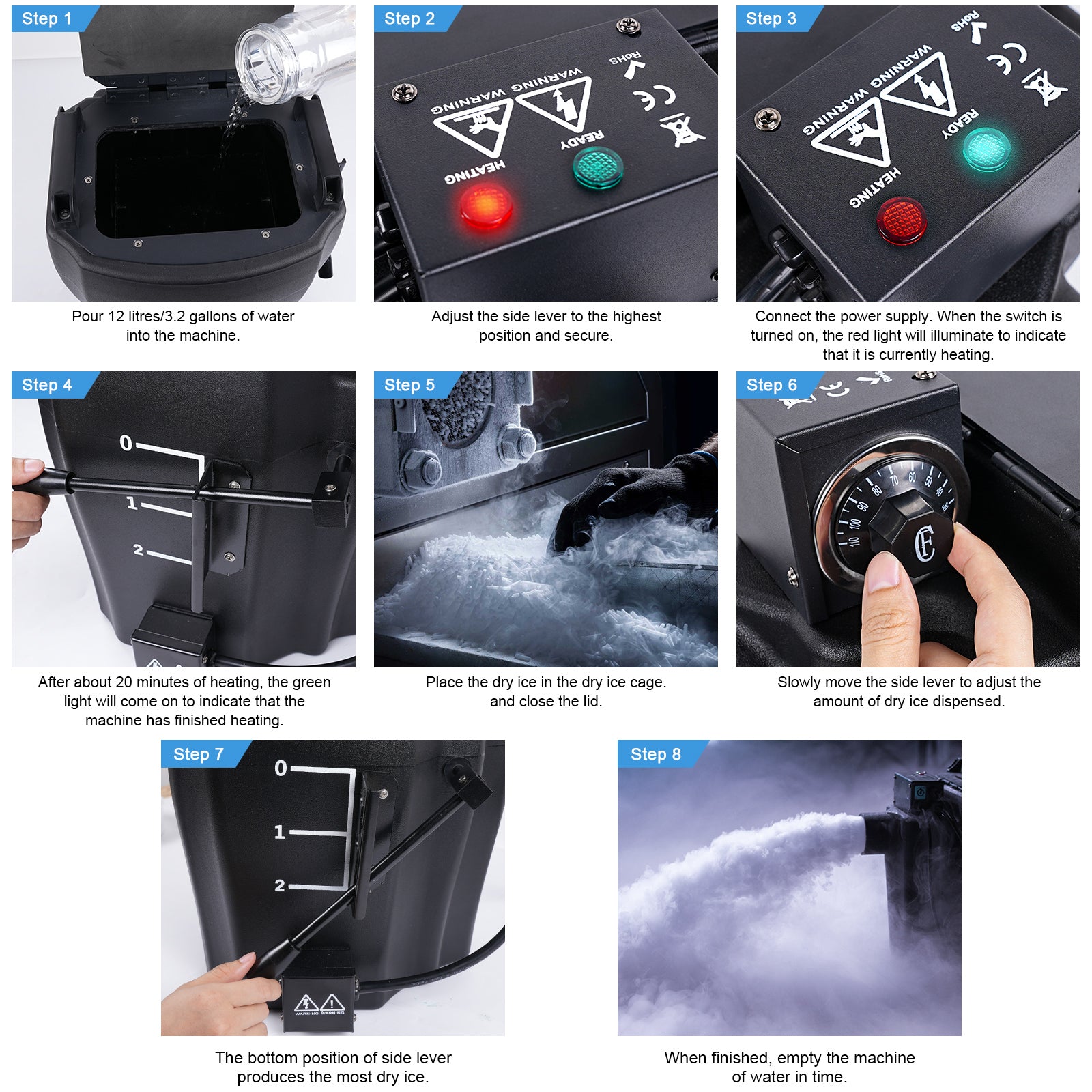 3500W Dry Ice Smoke Machine-Y8