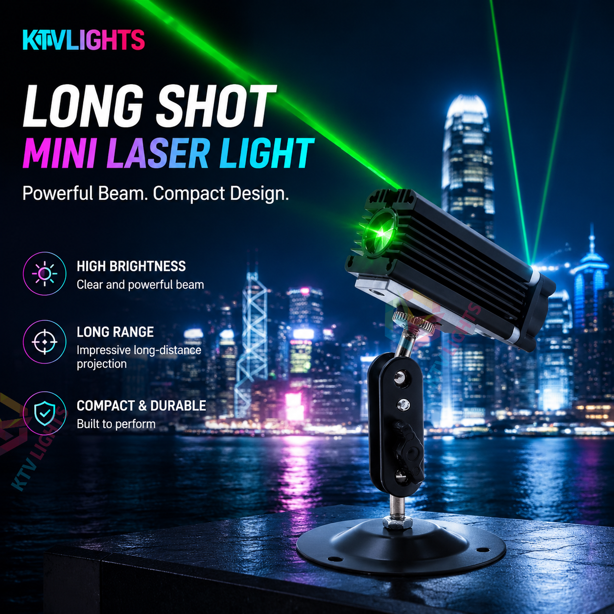 KTVLIGHTS Mini Laser Light – DJ Party Stage Projection Effect-B13