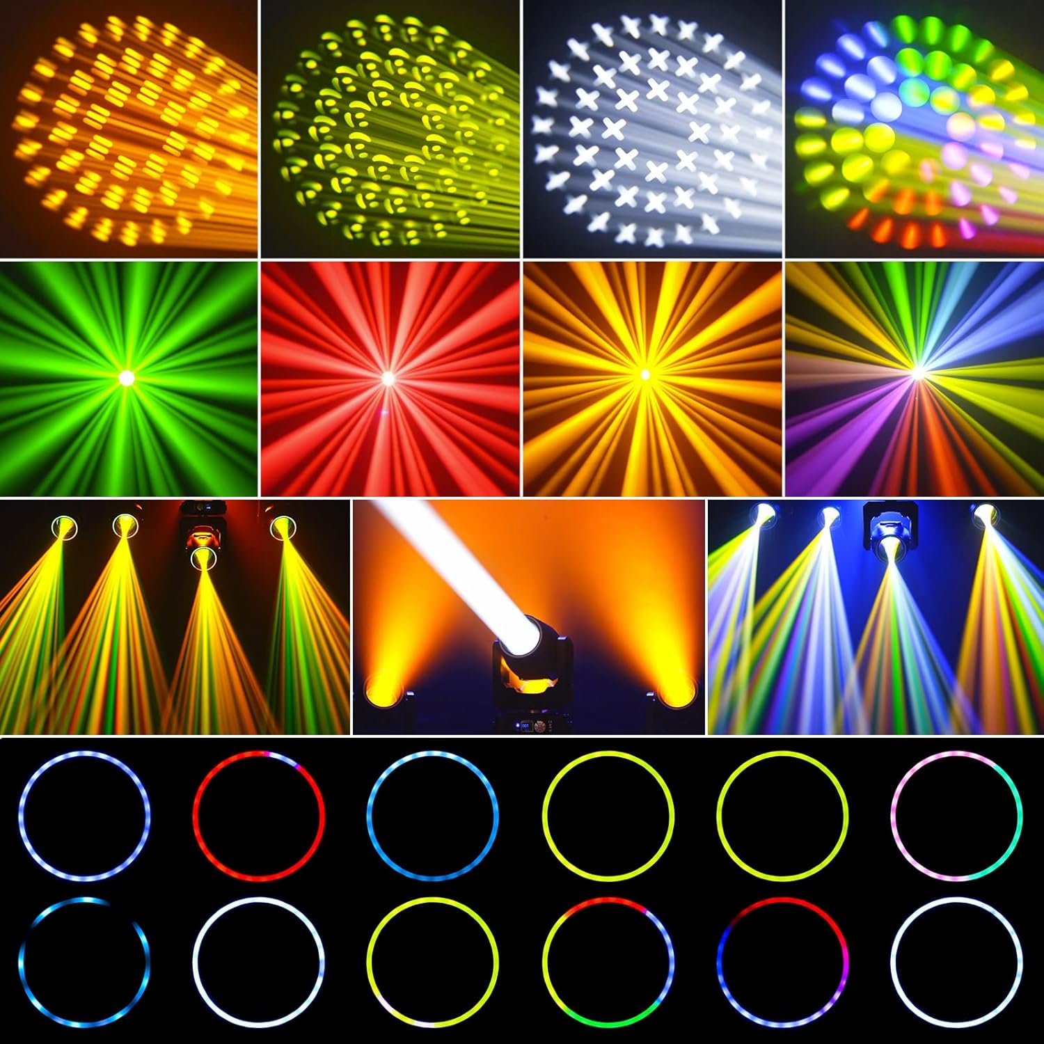 230W 7R beam 48 facet prism moving head light-E21