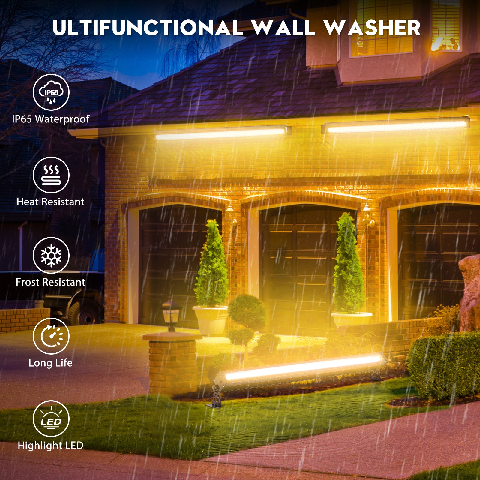 100W 336LED LED RGB Waterproof Wall Washer Light-X18