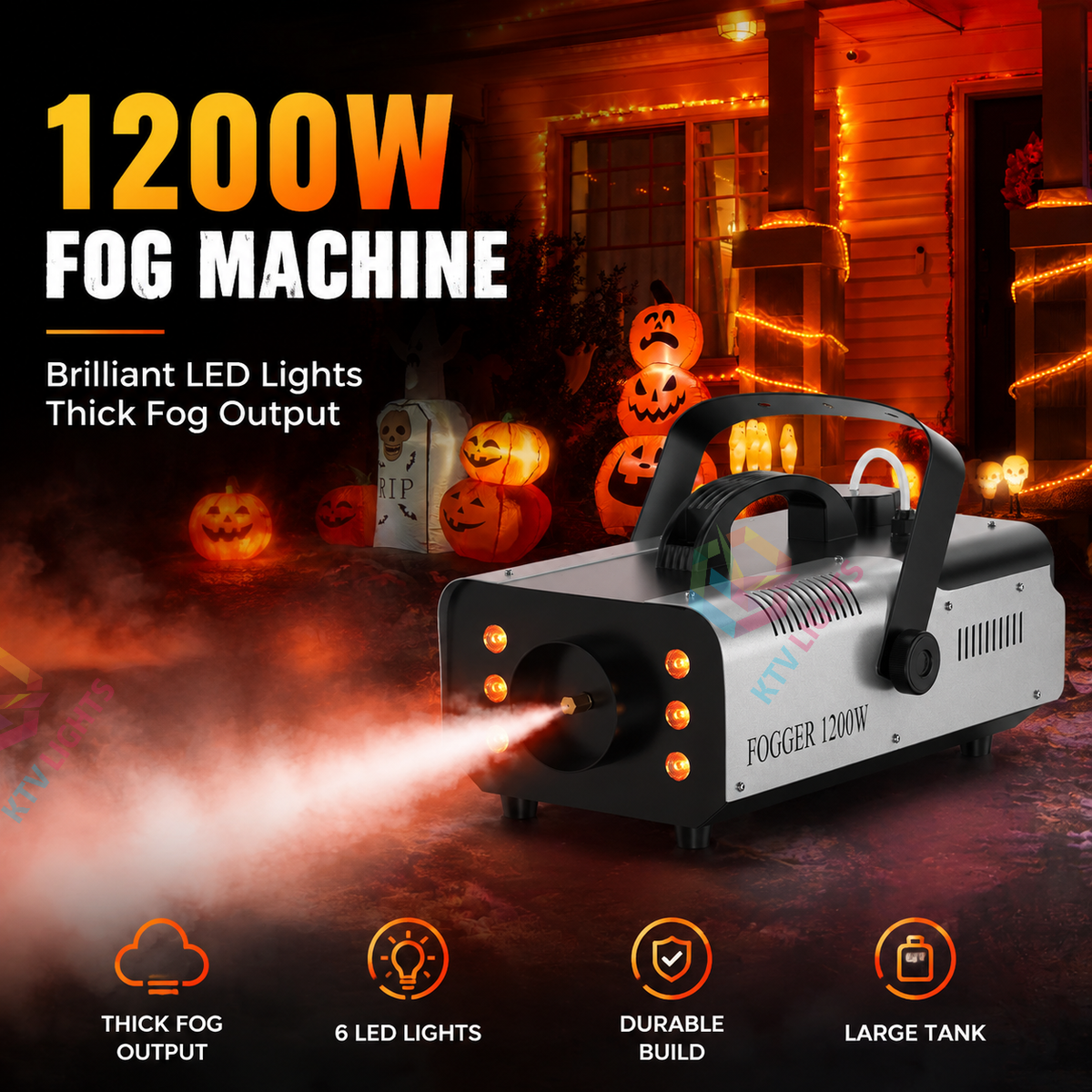 KTVLIGHTS 1200W LED fog machine-Y1