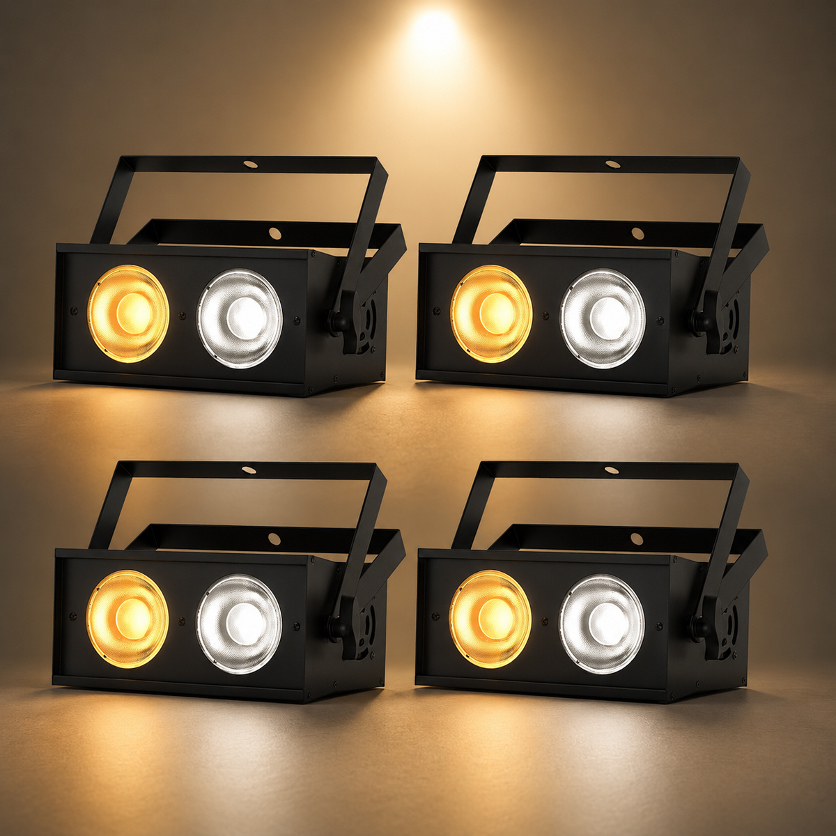 KTVLIGHTS 2x50W 2-in-1 Strobe Stage Light-P31