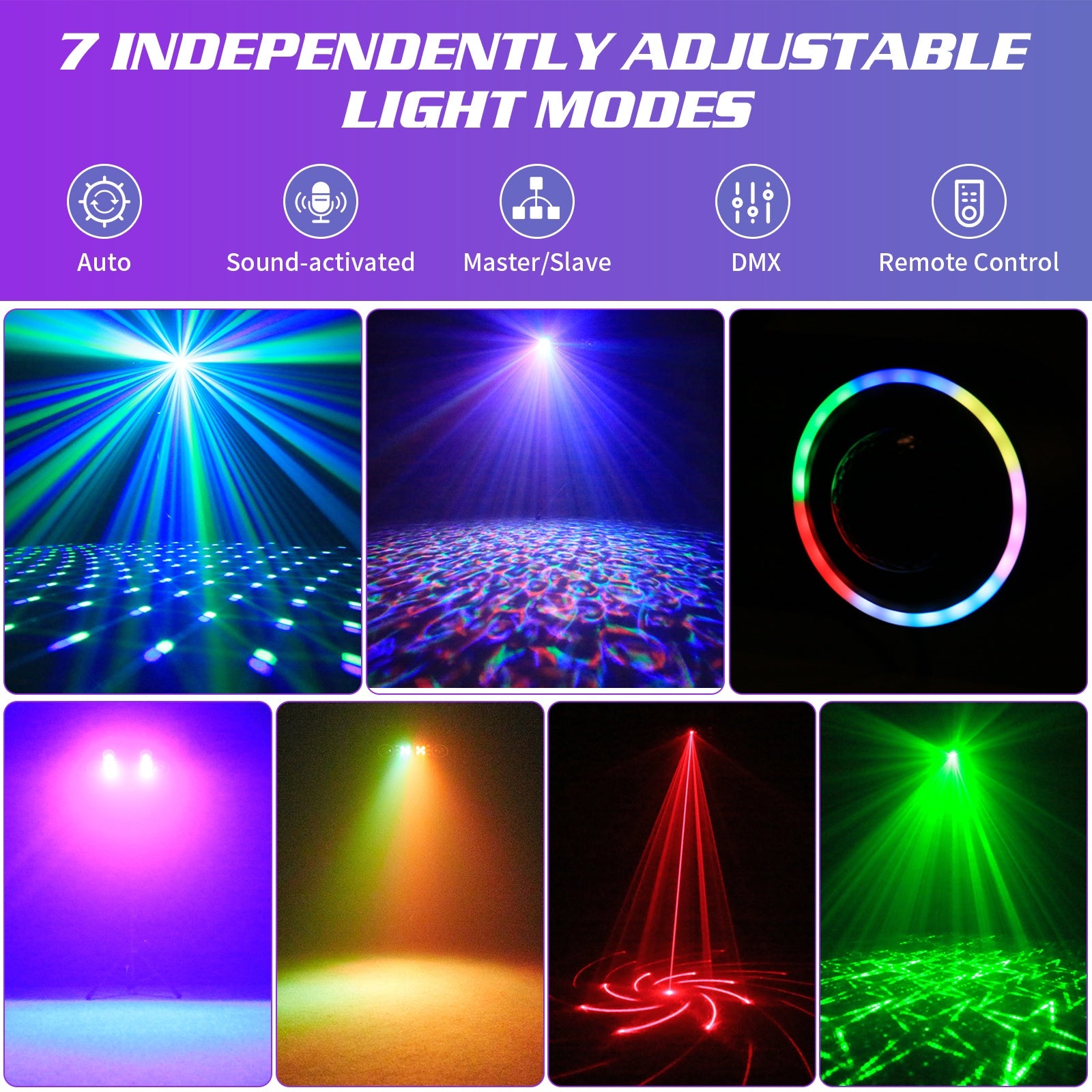 80W seven-in-one bracket effect party light-C4
