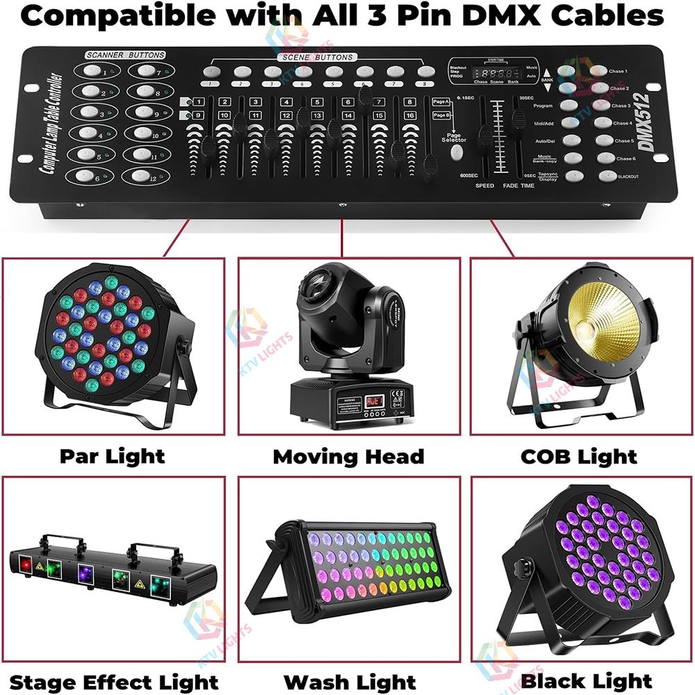 192-channel DMX 512 lighting controller-D2