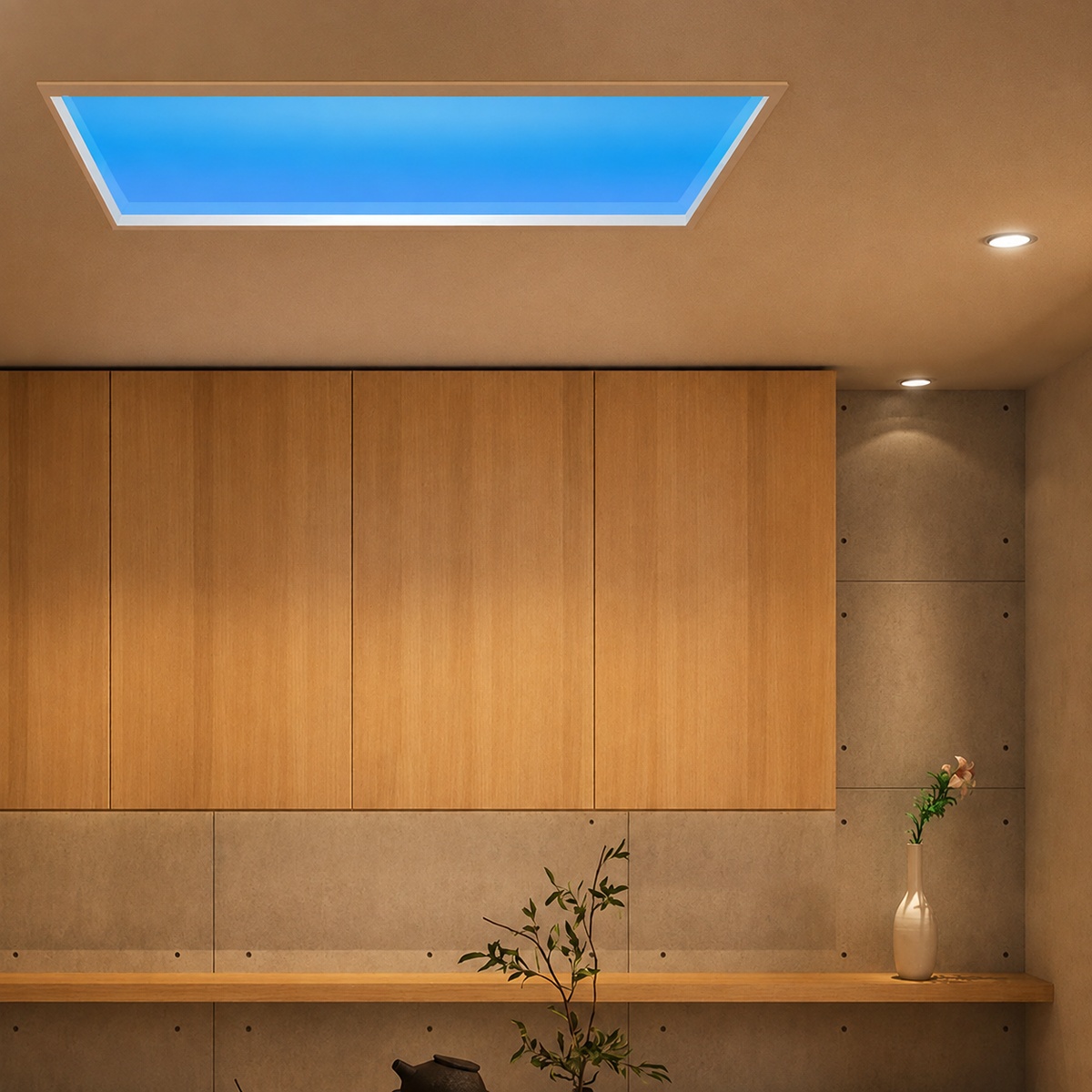 KTVLIGHTS Smart WiFi LED Artificial Skylight Ceiling Lamp