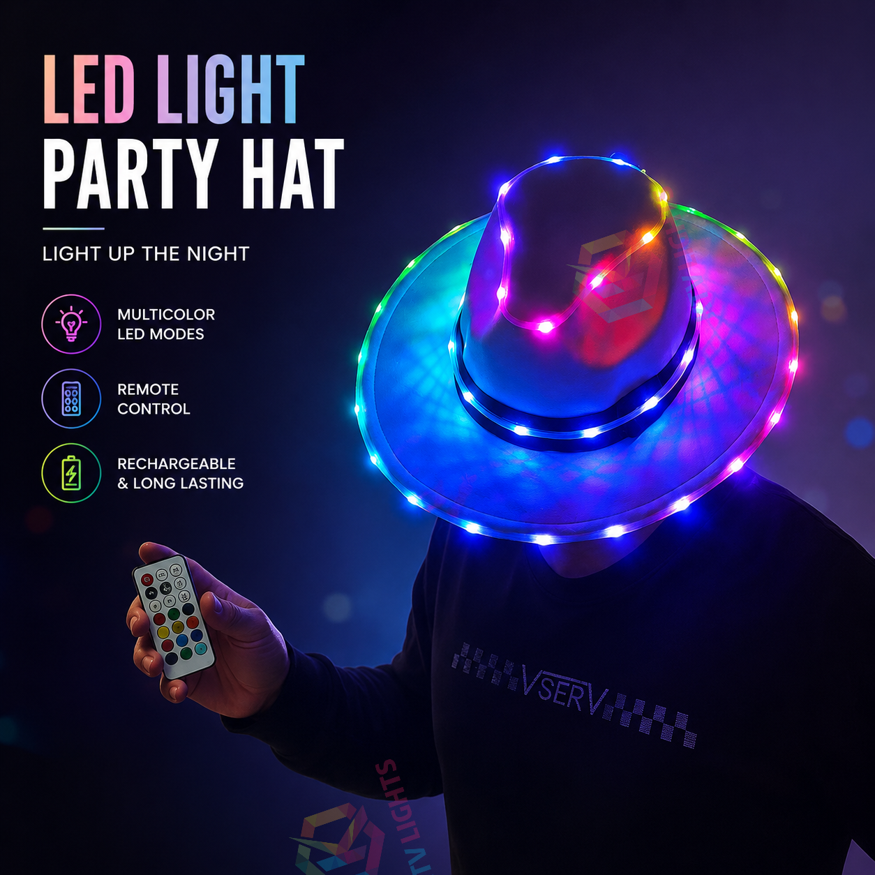 Full-Color Cool LED Hat for Party-M6
