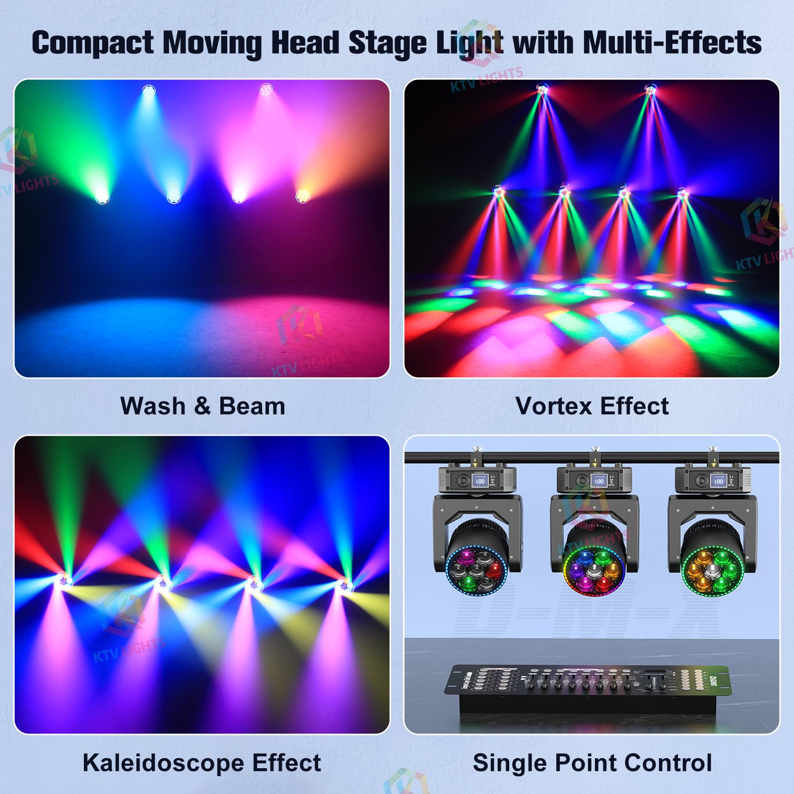 300W 4-in-1 Bee Eye Moving Head Light-E29